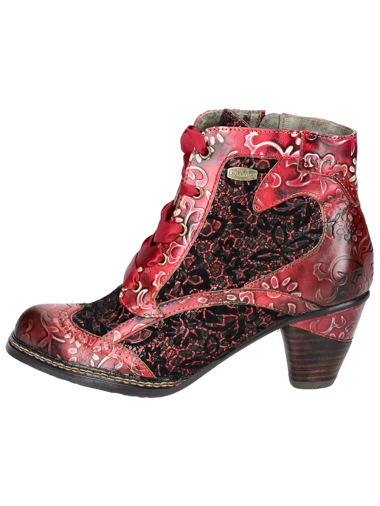 LAURA VITA Schnürstiefelette »LAURA VITA Stiefelette Leder/Textil«
