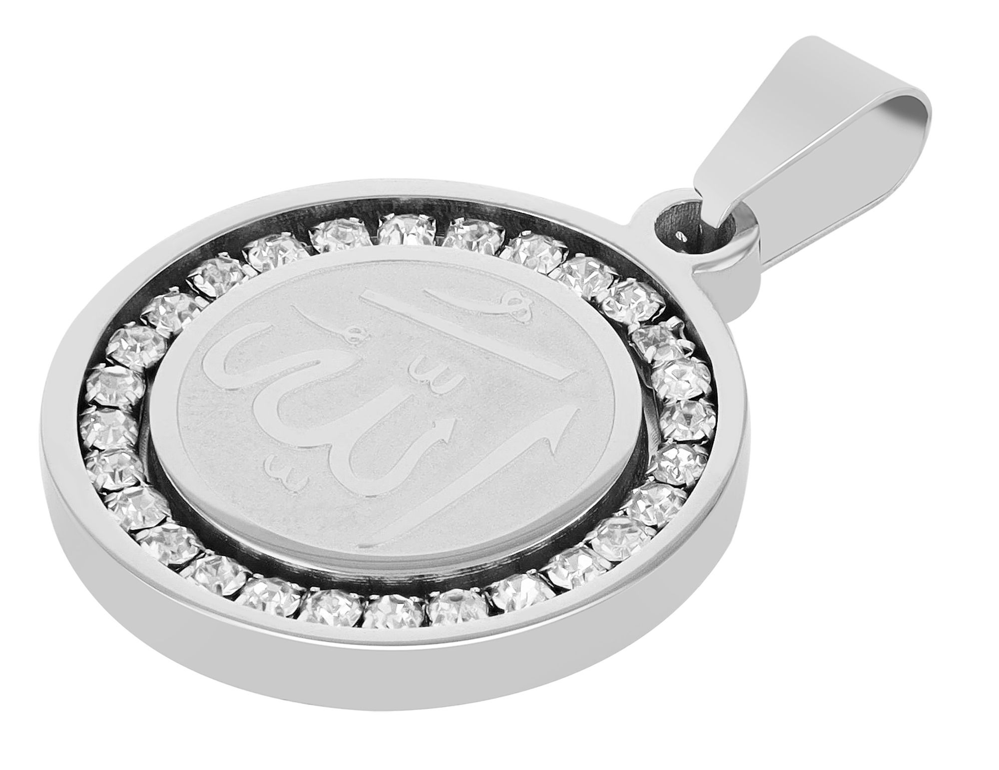 Adelia´s Kettenanhänger »Unisex Anhänger aus Edelstahl mit Strass Steinchen« ()  Ein Geschenk, das Freude macht