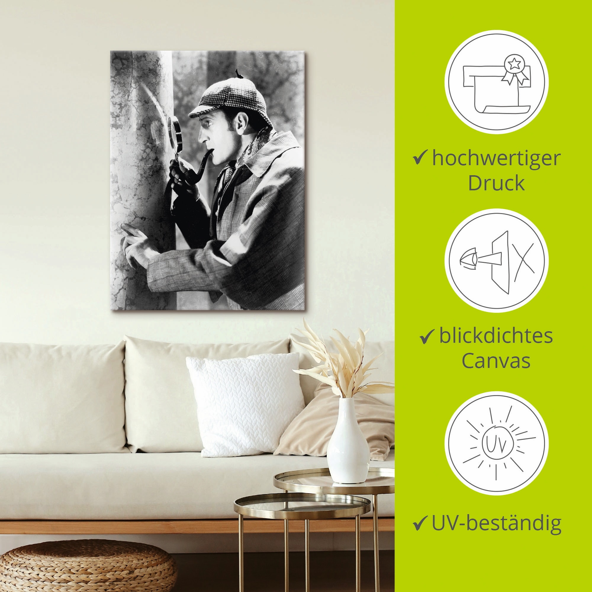Artland Wandbild »Sherlock Holmes 1939«, Film, (1 St.), als Leinwandbild, Poster in verschied. Größen