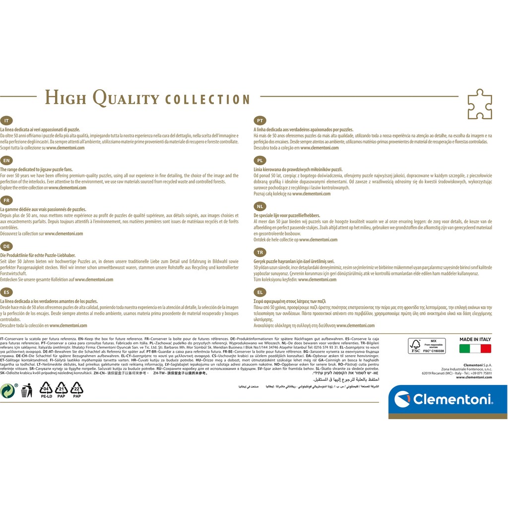 Clementoni® Puzzle »High Quality Collection, Traumhaftes Paris«, Made in Europe, FSC® - schützt Wald - weltweit