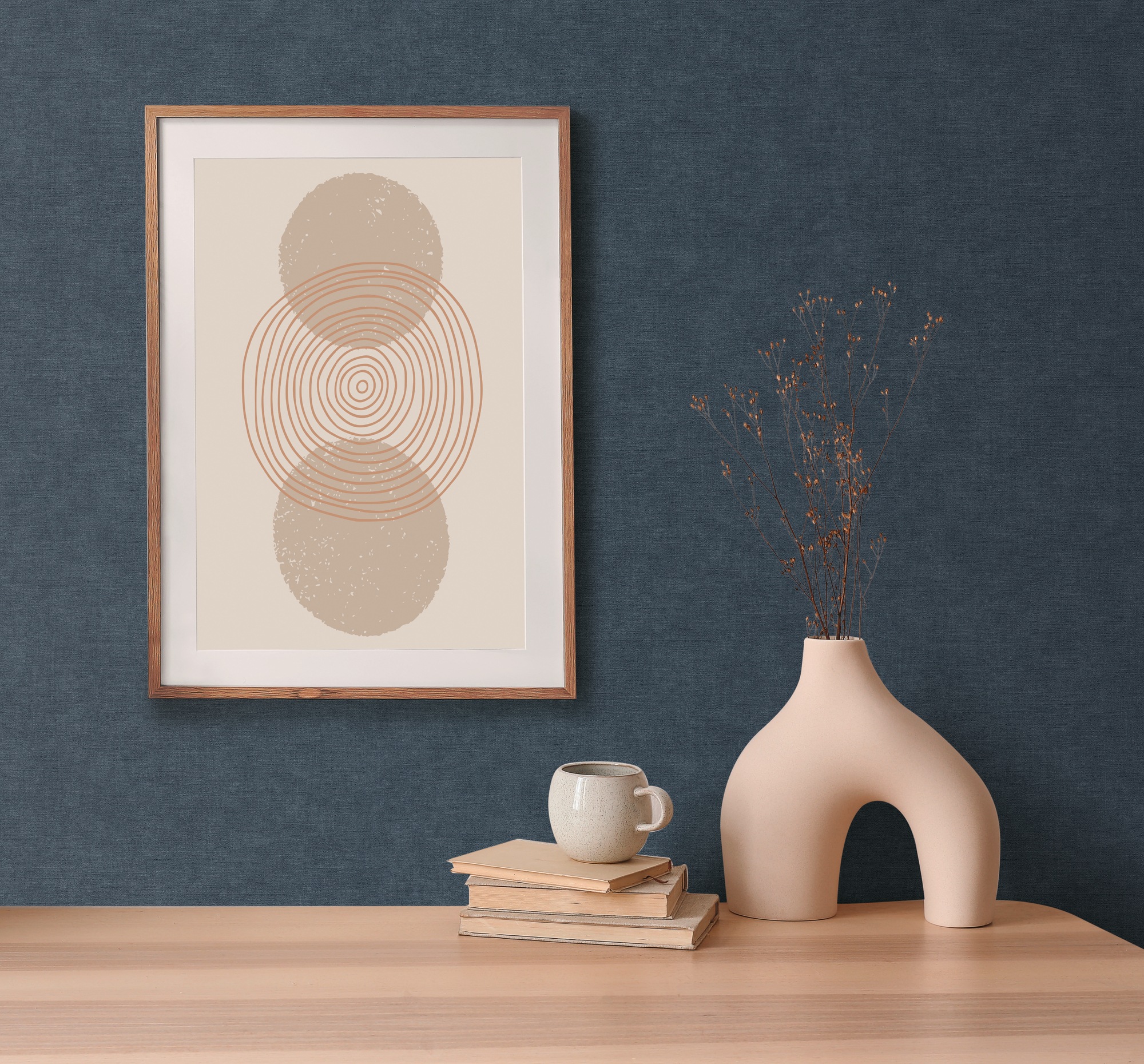 living walls Vliestapete »Smart Surfaces einfarbige Tapete Unitapete Struktur-Optik Landhaus«, matt, Vliestapete Textil-Optik für Schlafzimmer Küche Wohnzimmer Uni Design