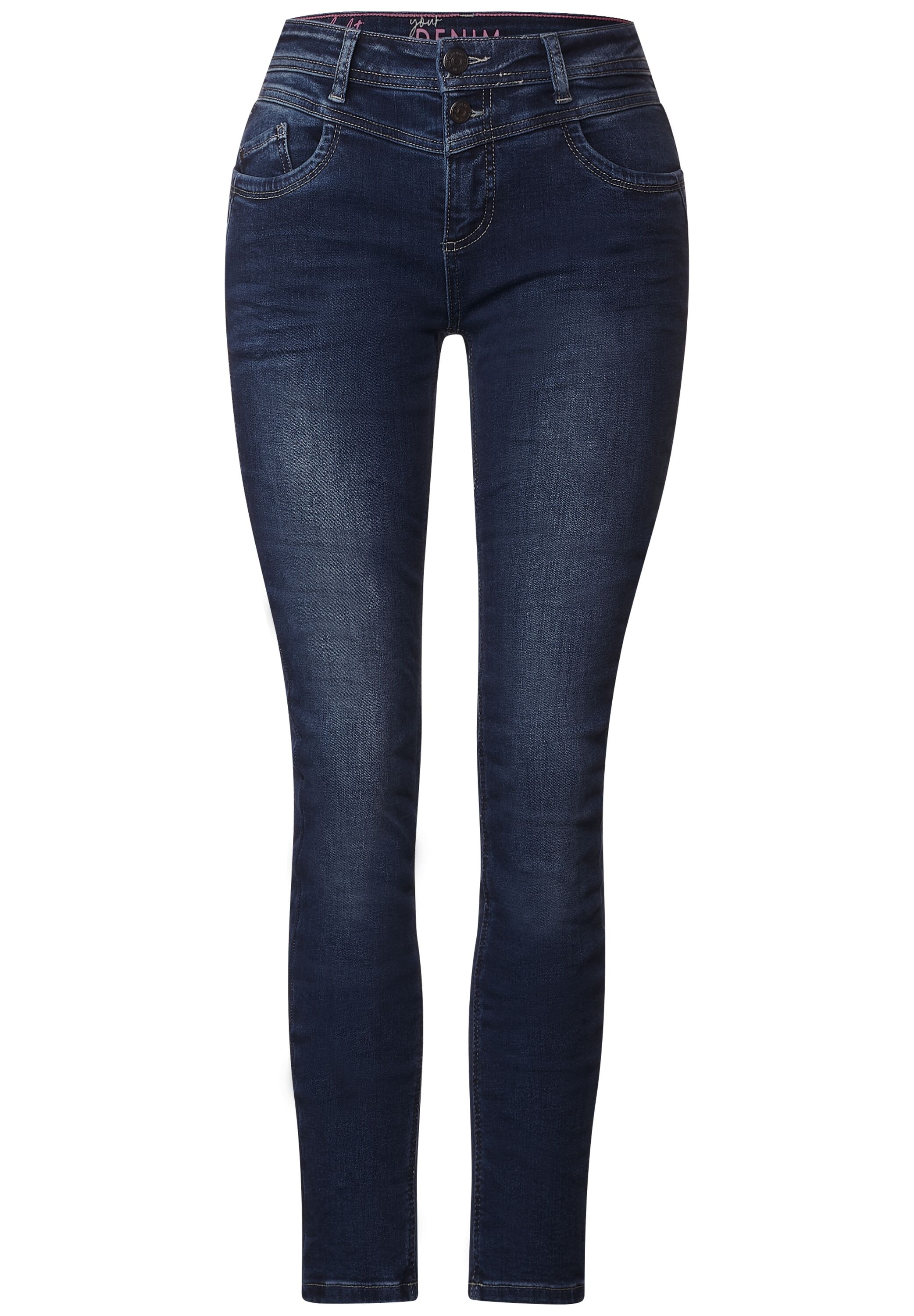 STREET ONE Slim-fit-Jeans, softer Materialmix bestellen für BAUR 