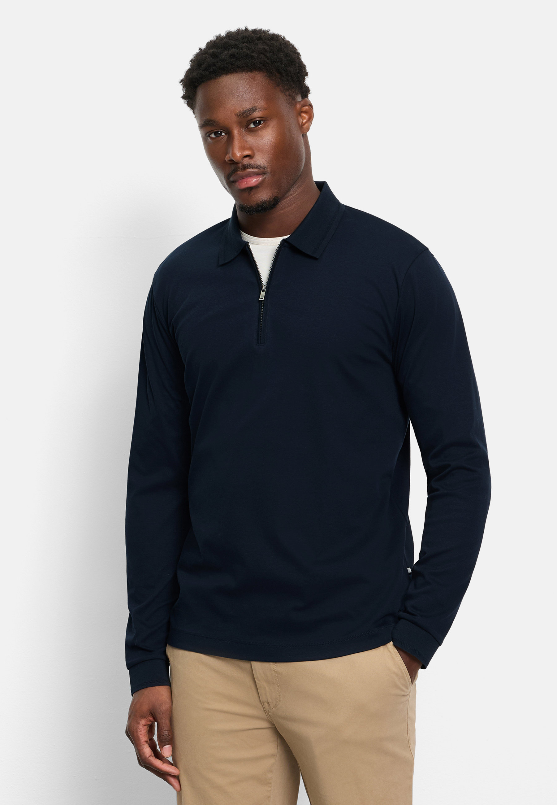 OLYMP "OLYMP Casual Wirk, Polo langarm"