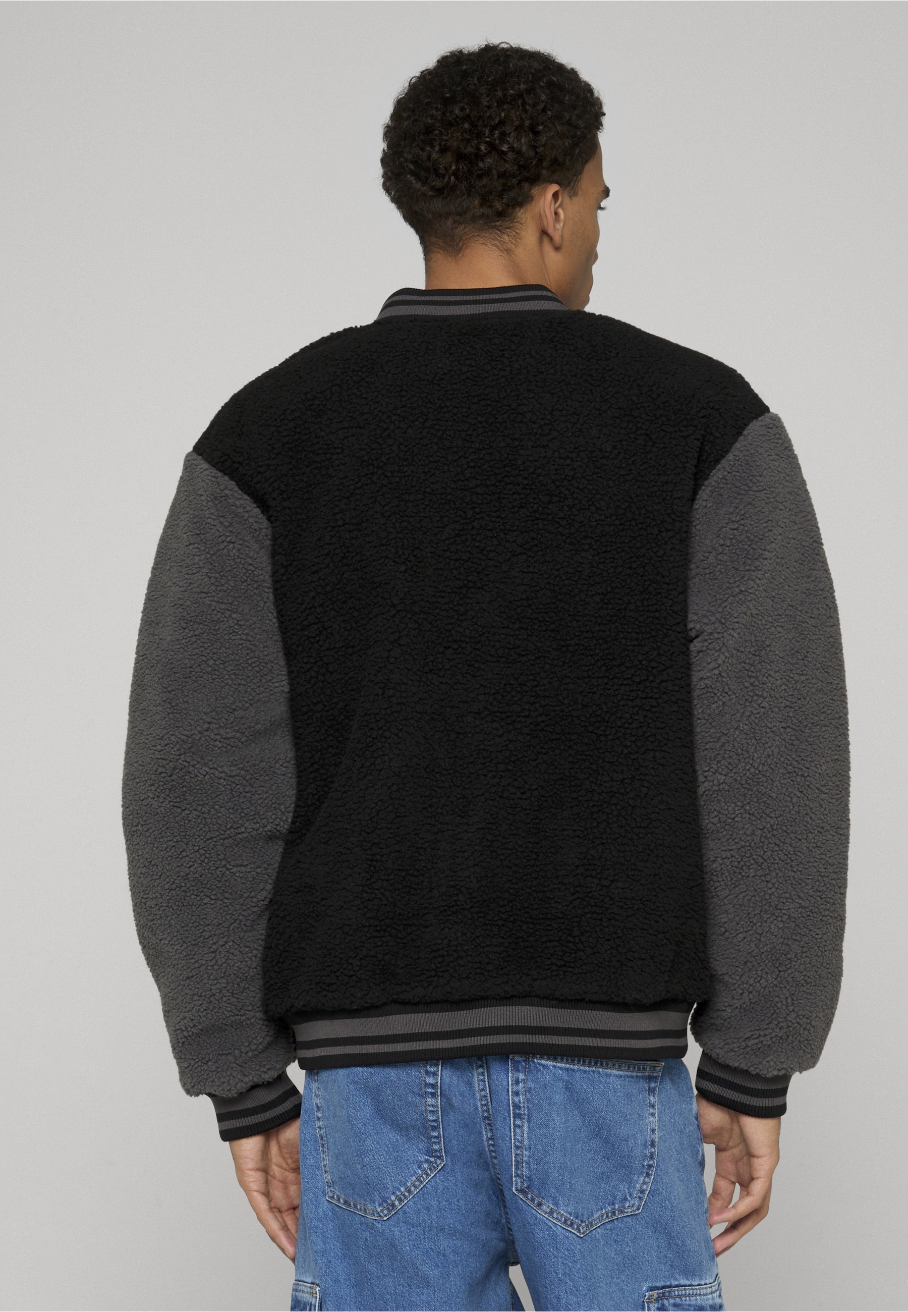 URBAN CLASSICS Collegejacke »Urban Classics Teddy College Jacket« 1 Stk. tlg. ohne Kapuze