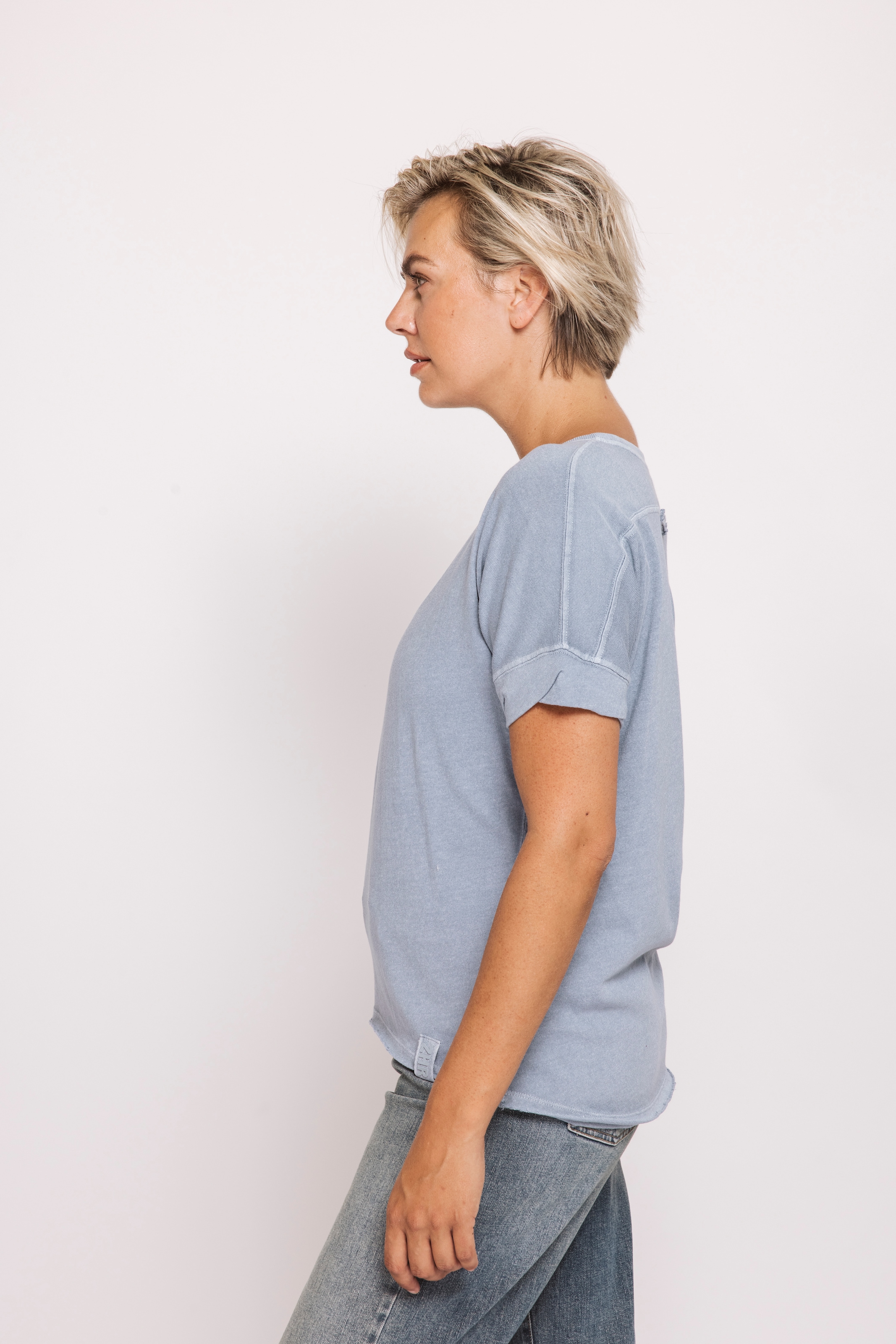 Zhrill Rundhalsshirt »RAHEL T-Shirt« vorgewaschene Optik, Regular Fit