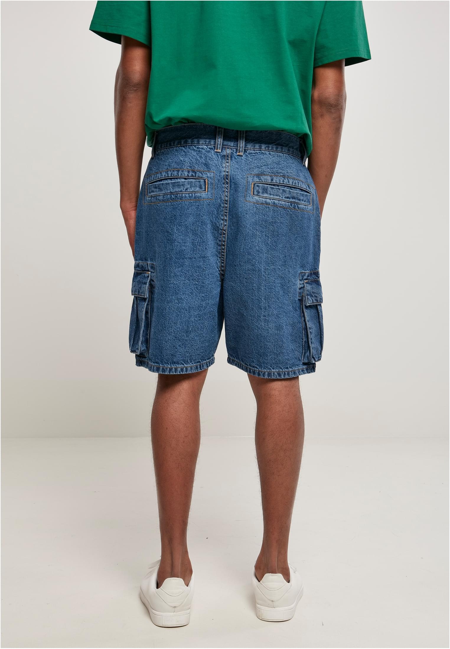 URBAN CLASSICS Cargoshorts »Urban Classics Herren Organic Denim Cargo Shorts«, (1 tlg.)