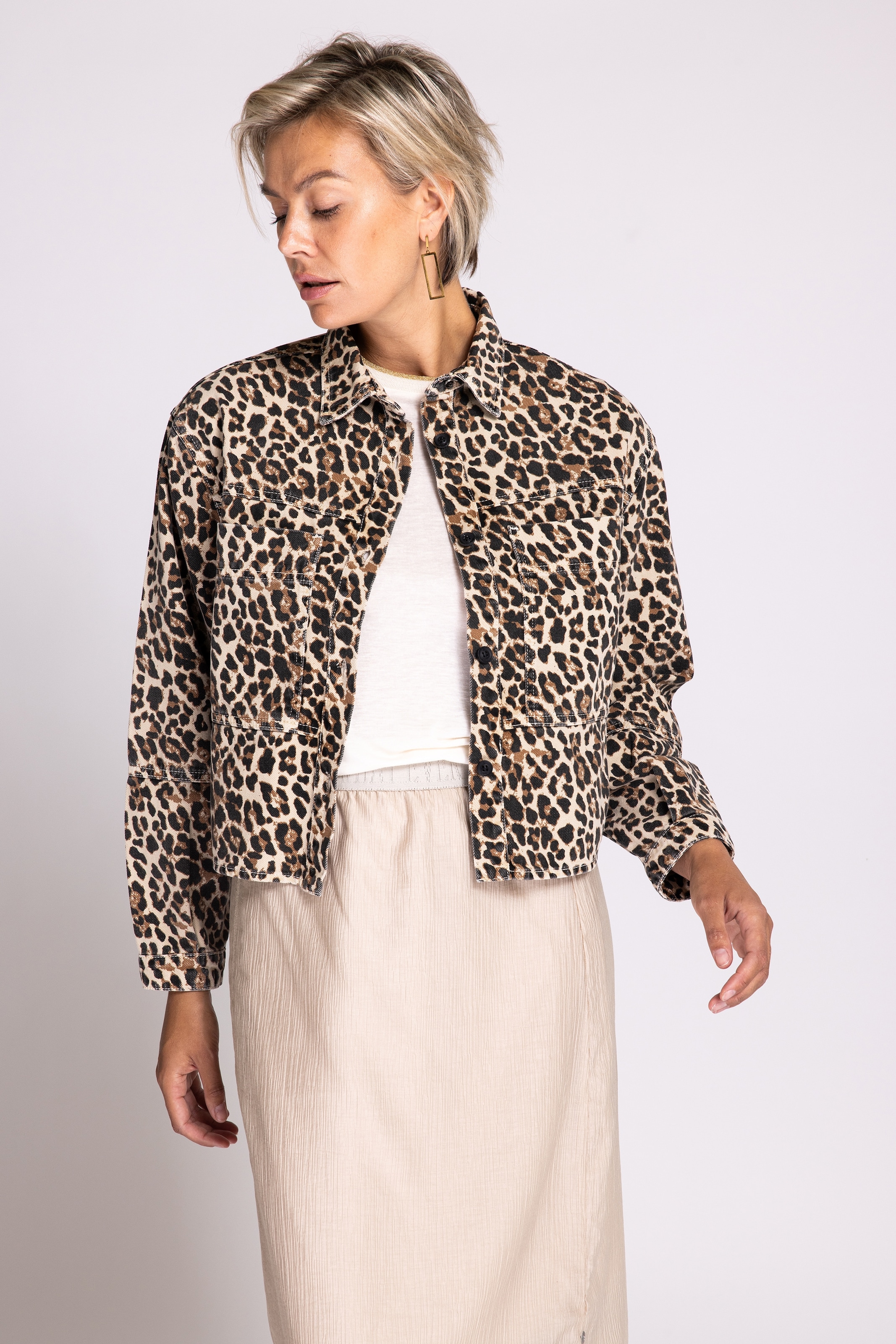 Zhrill Blouson "LOUIE", ohne Kapuze, mit Animal-Print günstig online kaufen