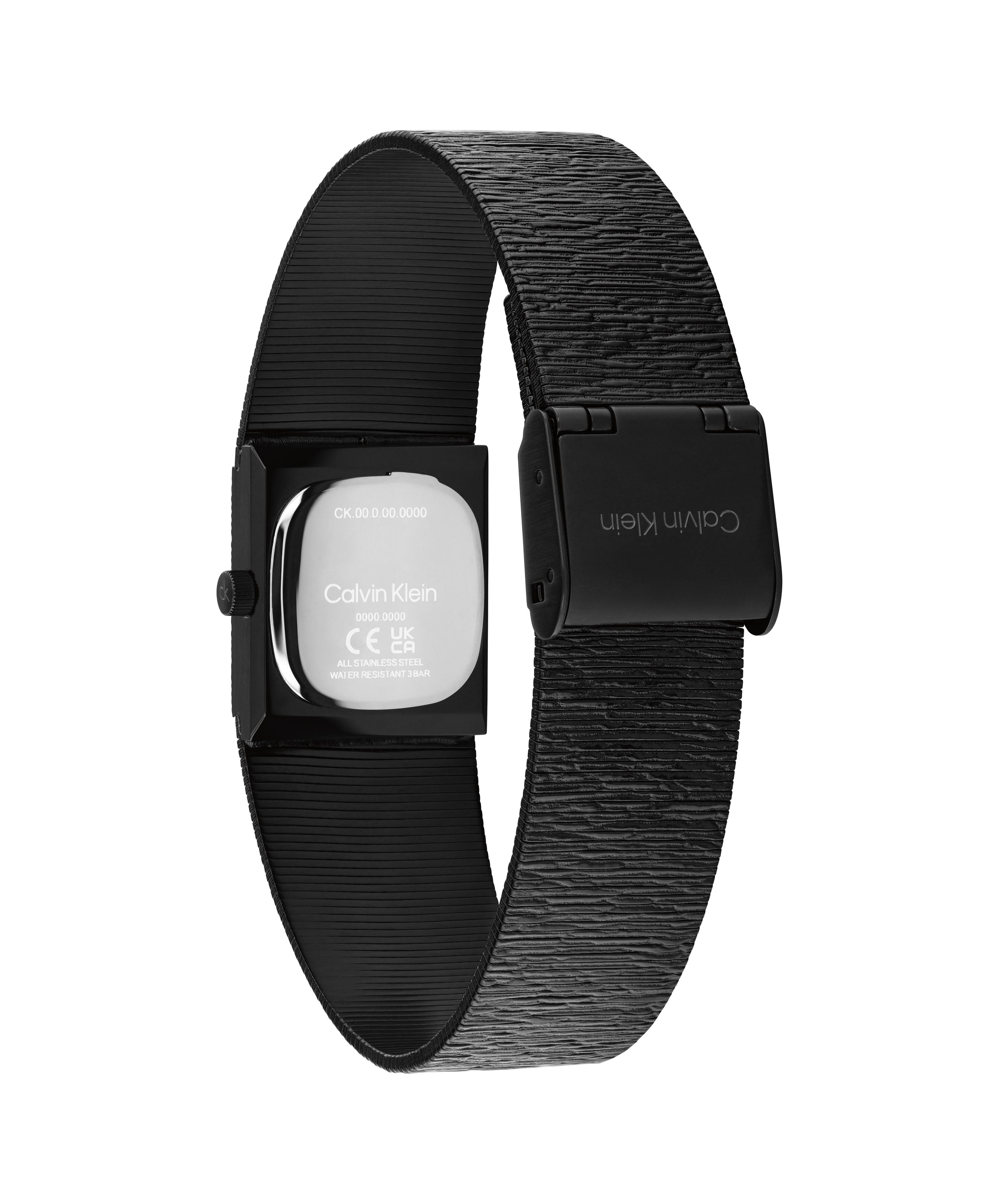 Calvin Klein Quarzuhr »SOPHISTICATED SQUARE« Armbanduhr, Damenuhr, Edelstahlarmband, analog