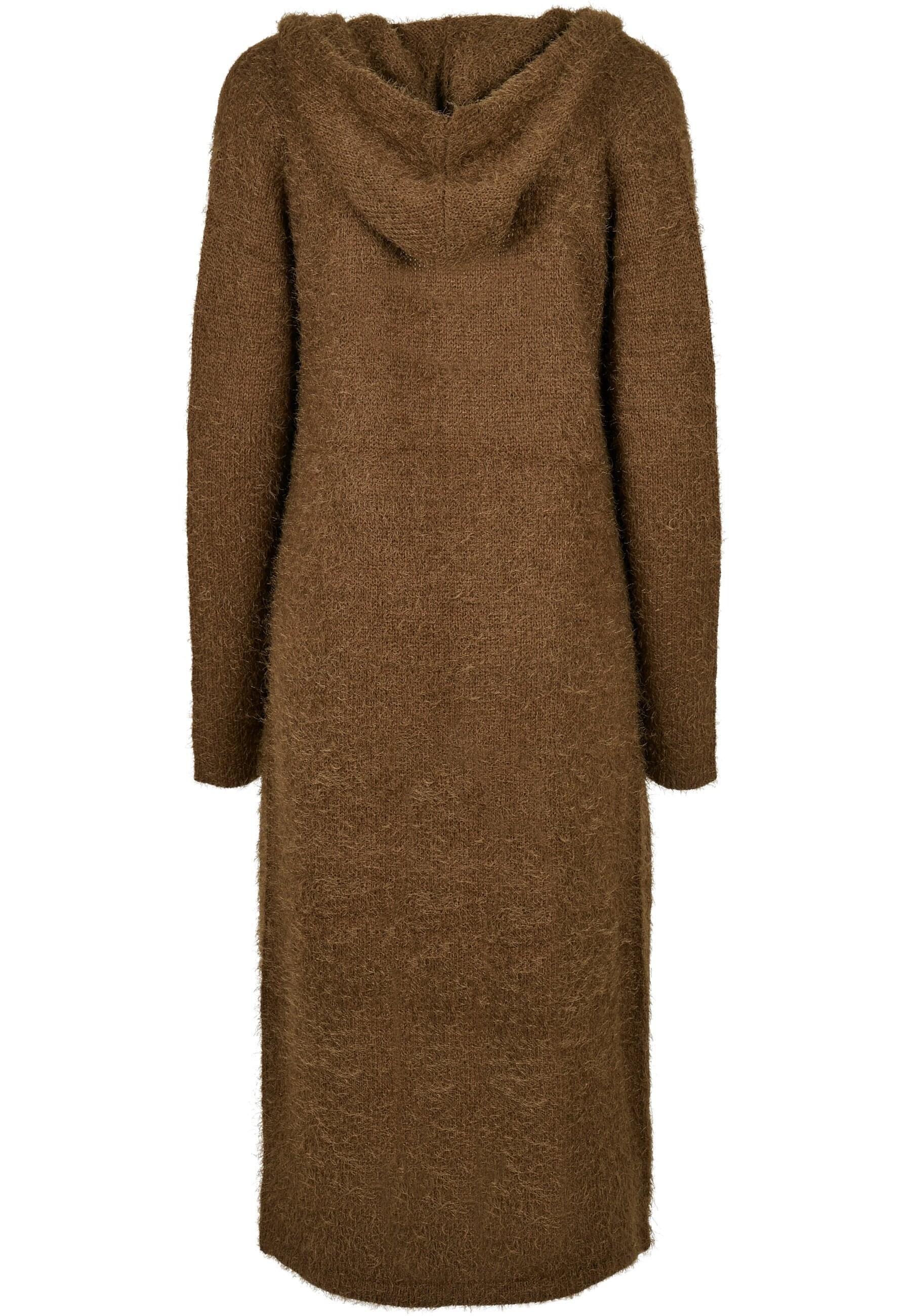 URBAN CLASSICS Strickjacke »Urban Classics Damen Ladies Hooded Feather Cardigan«