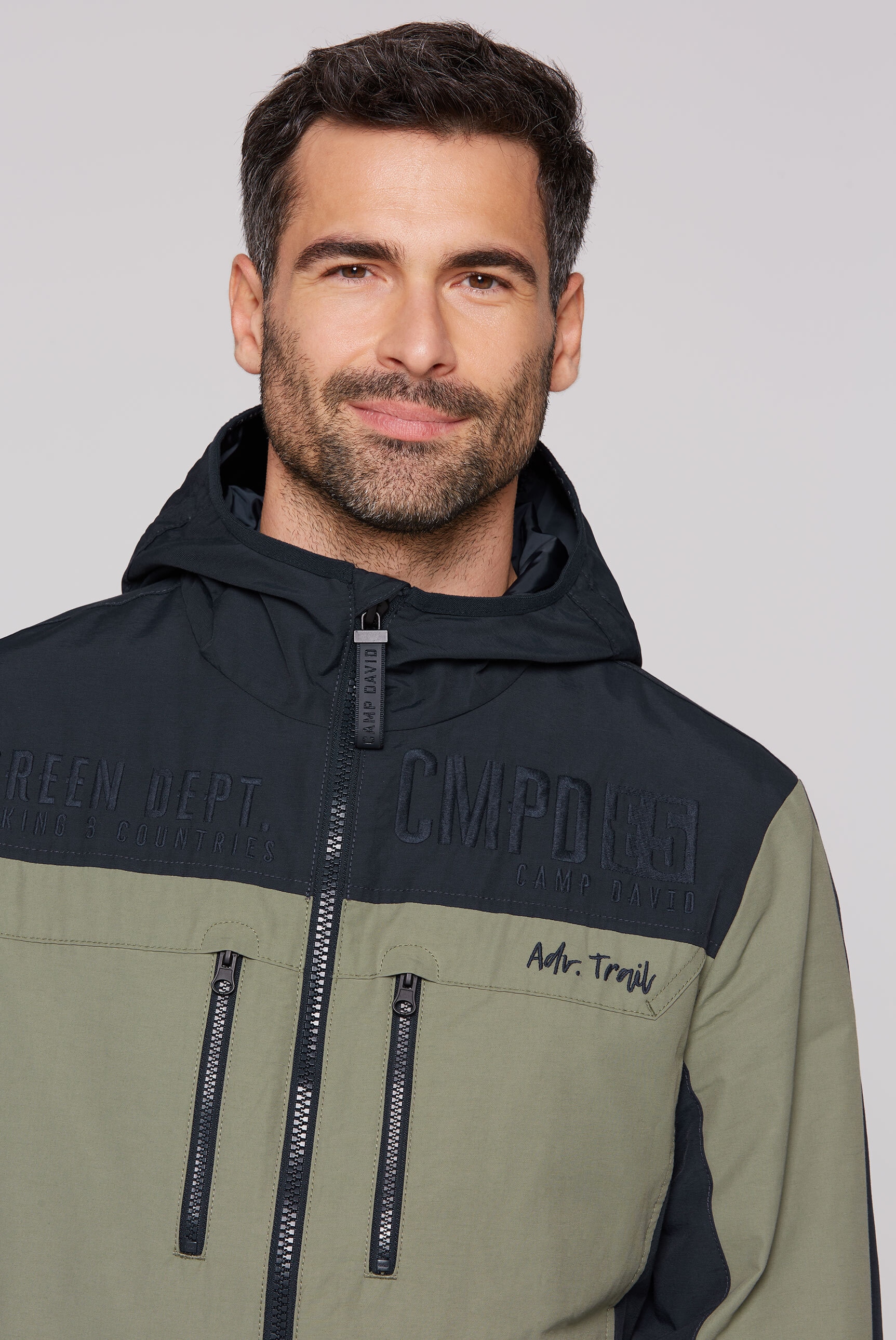 CAMP DAVID Outdoorjacke, mit Kapuze, mit Brusttaschen