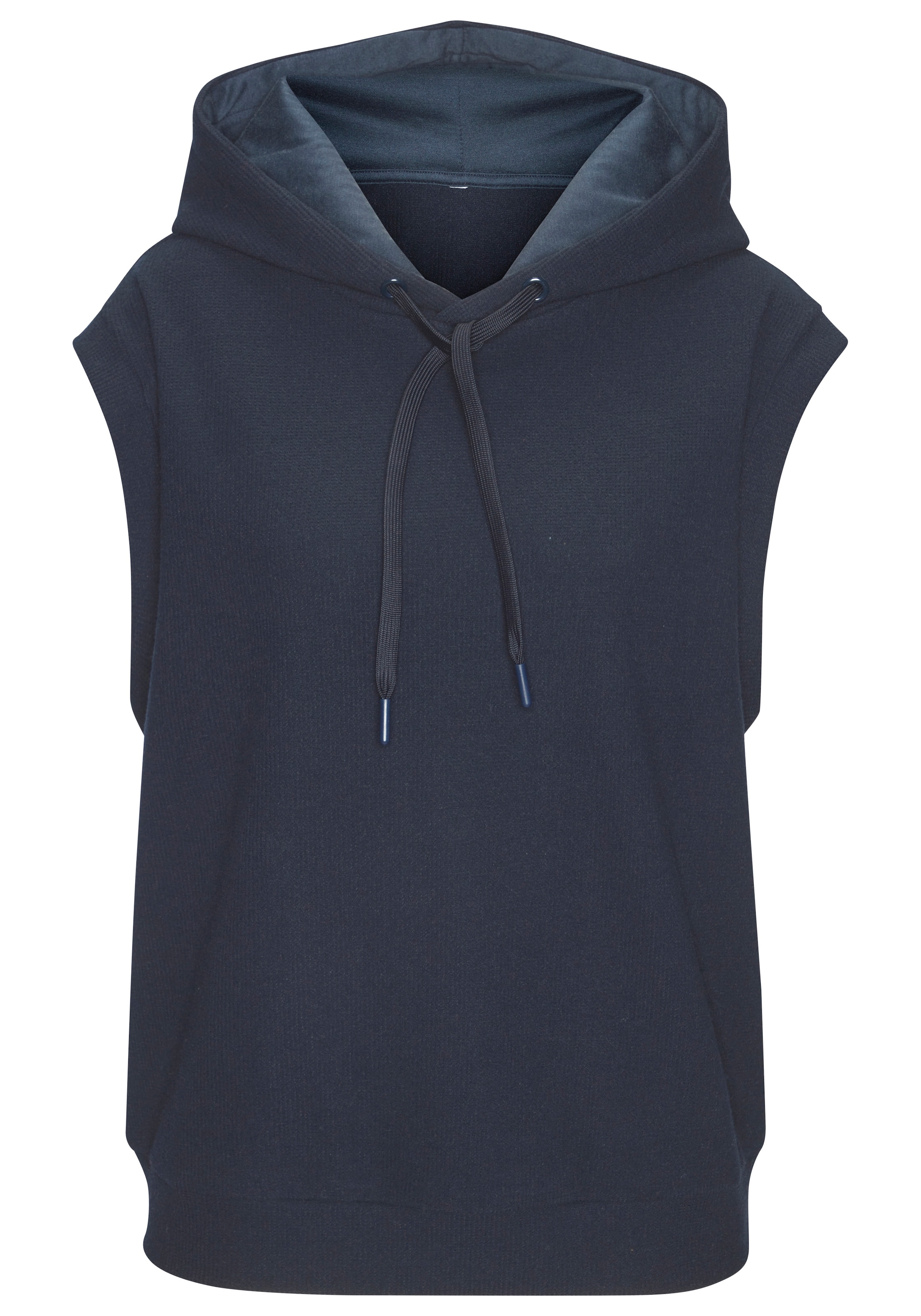 LASCANA Kapuzensweatshirt , in modischer Piqué-Optik
