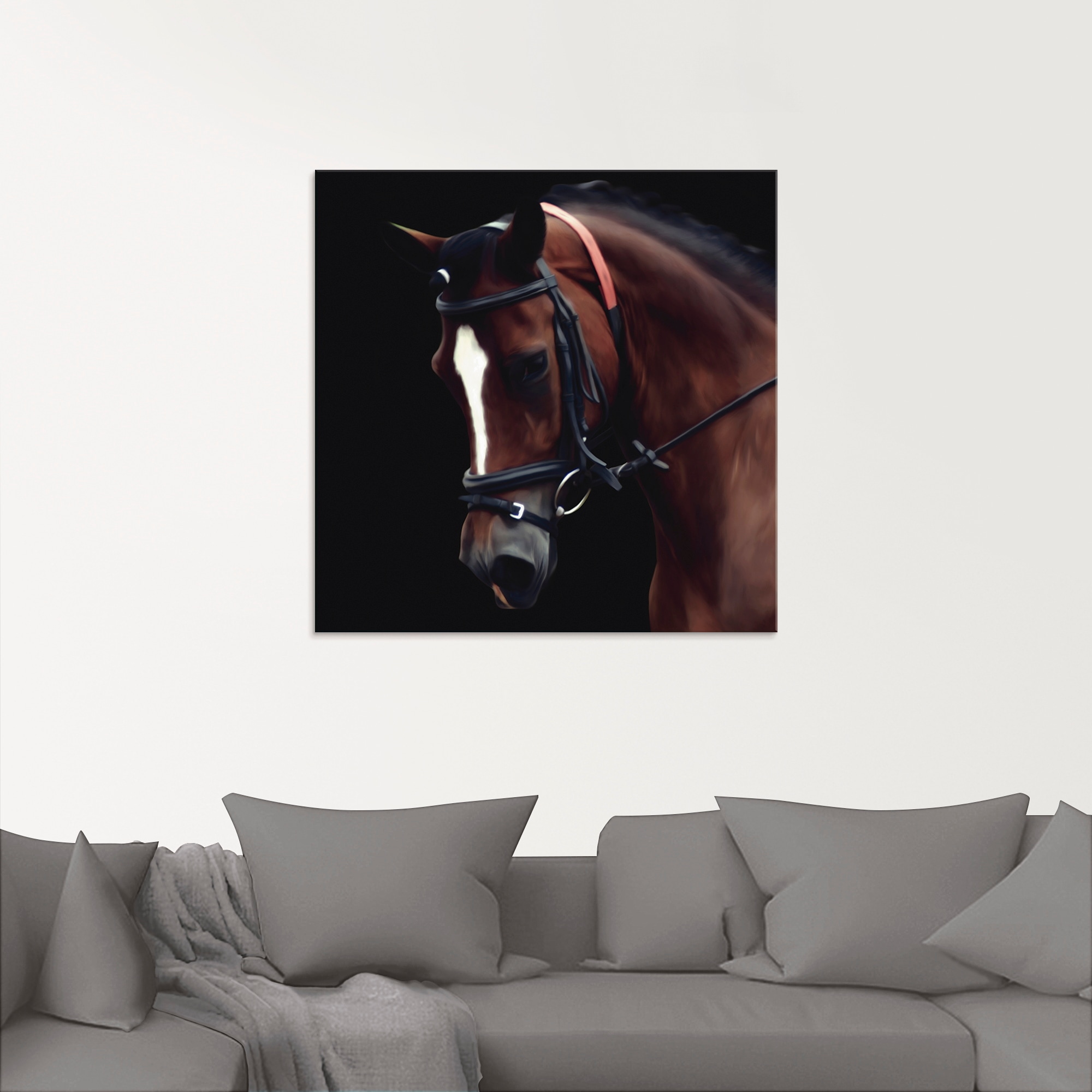 Artland Glasbild »Dressur Pferd«, Haustiere, (1 St.), in verschiedenen Größen