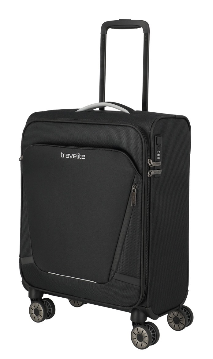 travelite Handgepäck-Trolley »JETPACK Multi Light 4 Cabin, konzipiert für Condor & Ryanair«, 4 Rollen, Weichgepäck-Koffer Handgepäck für die meisten gängigen Airlines