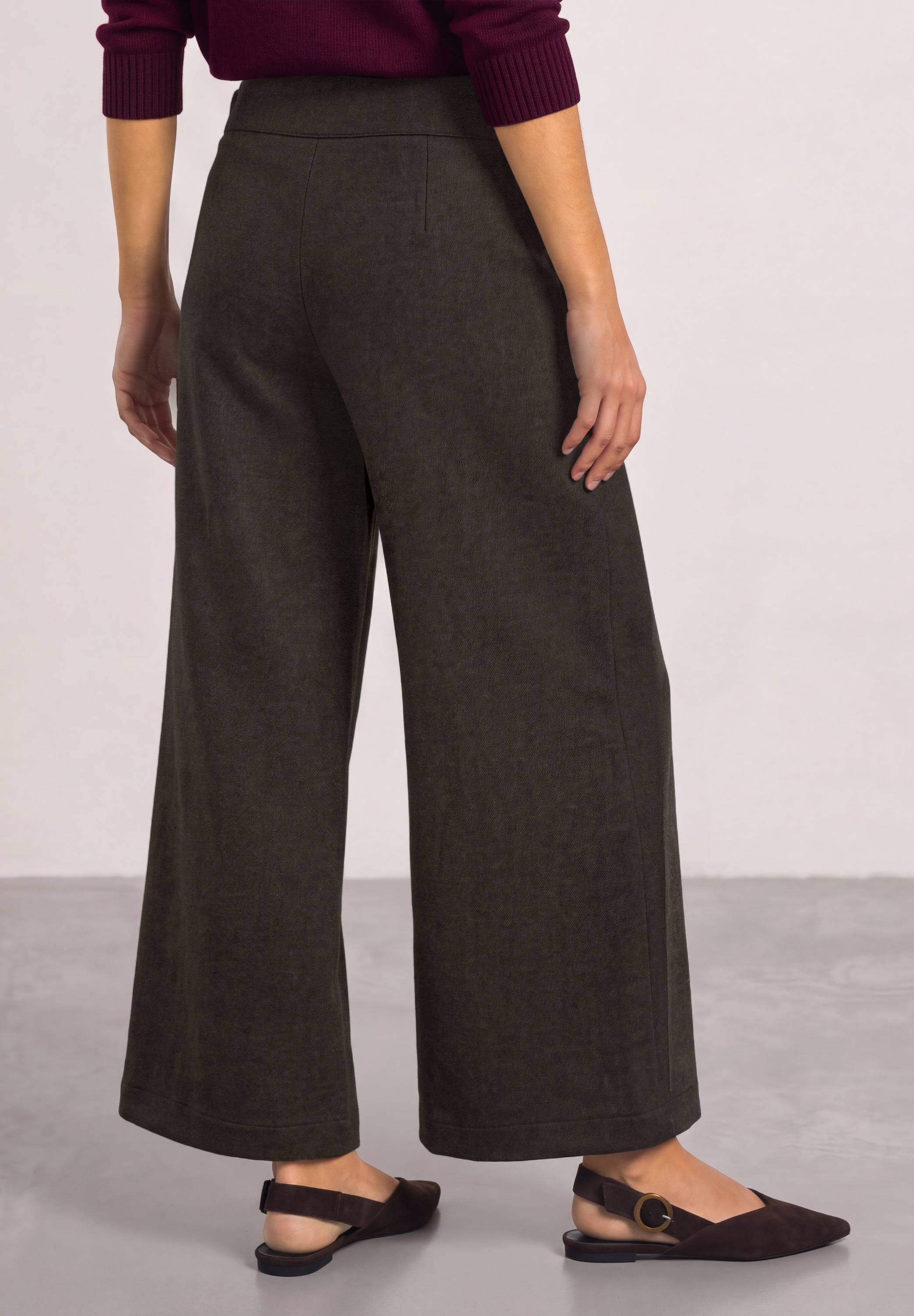STREET ONE Stoffhose  mit Wide Legs