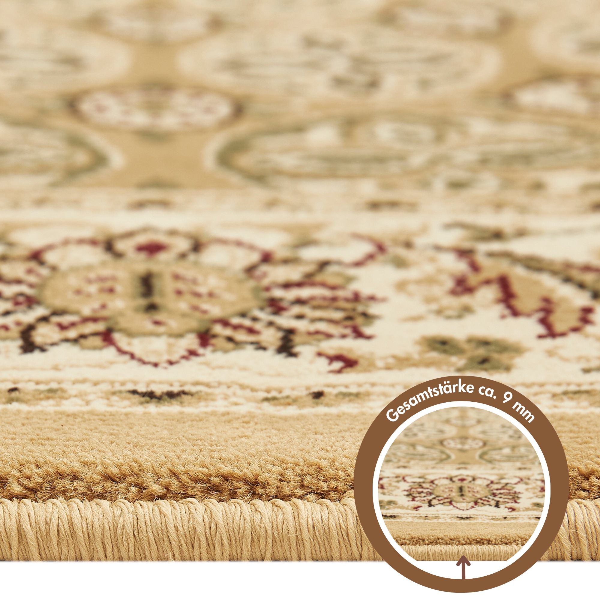 LUXOR living Teppich »Kendra«, rechteckig, 9 mm Höhe, Orient-Optik, Wohnzimmer