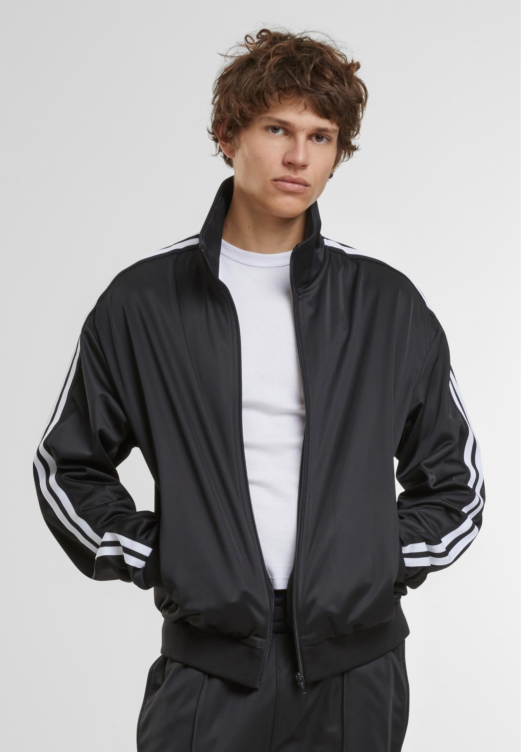 Thumbnail - URBAN CLASSICS Trainingsjacke "Urban Classics Retro Tricot Track Jacket", (1 St.), ohne Kapuze