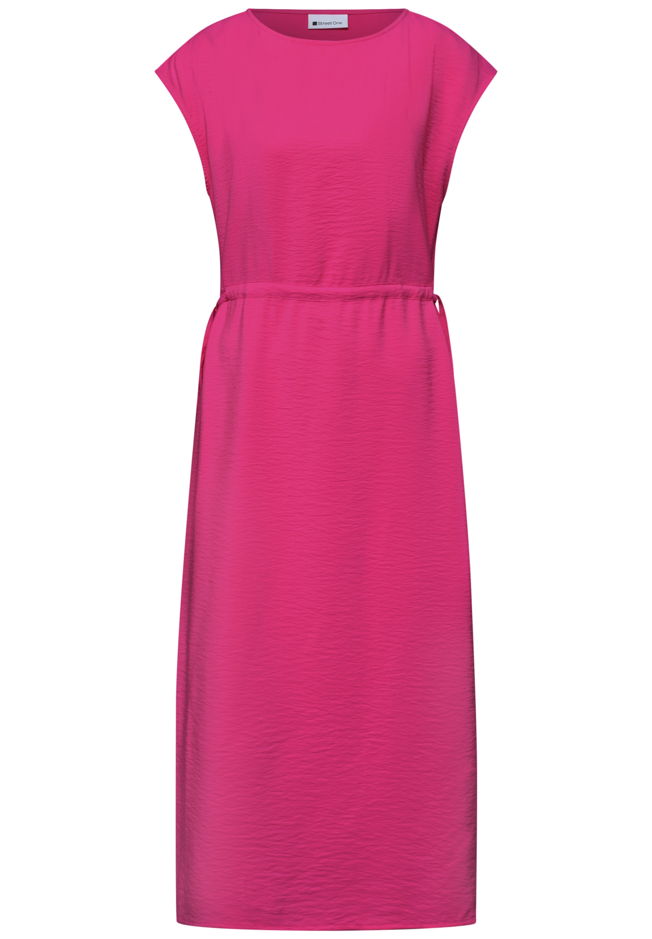 STREET ONE Midikleid Ohne Taschen in Unifarbe