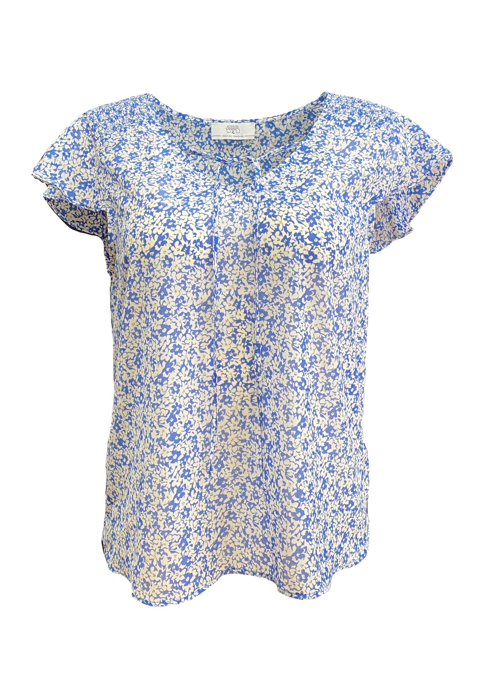 Le Temps Des Cerises T-Shirt »DEYLOS«, mit filigranem Blütenmuster