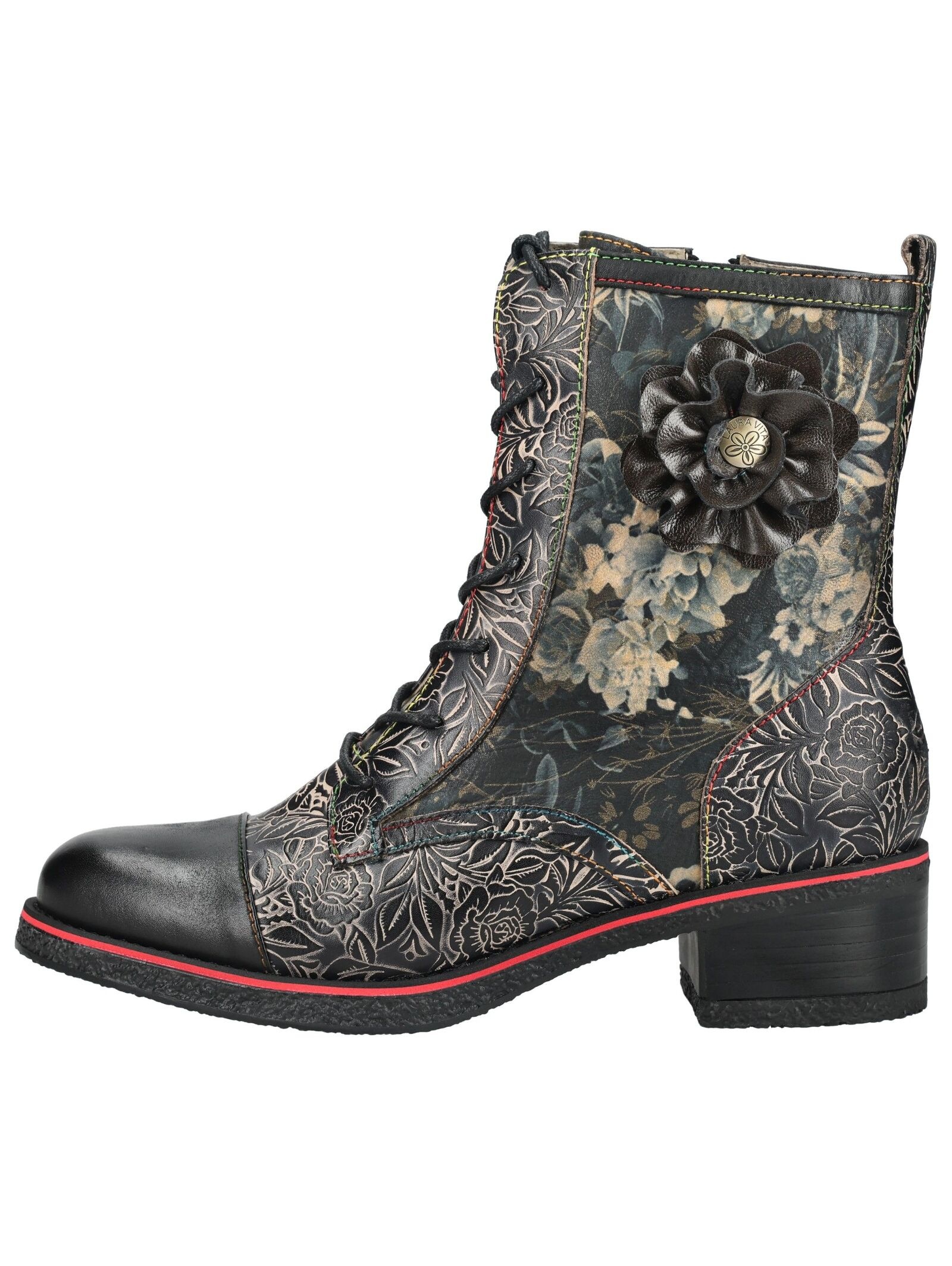 LAURA VITA Schnürstiefelette »LAURA VITA Stiefelette Leder/Textil«