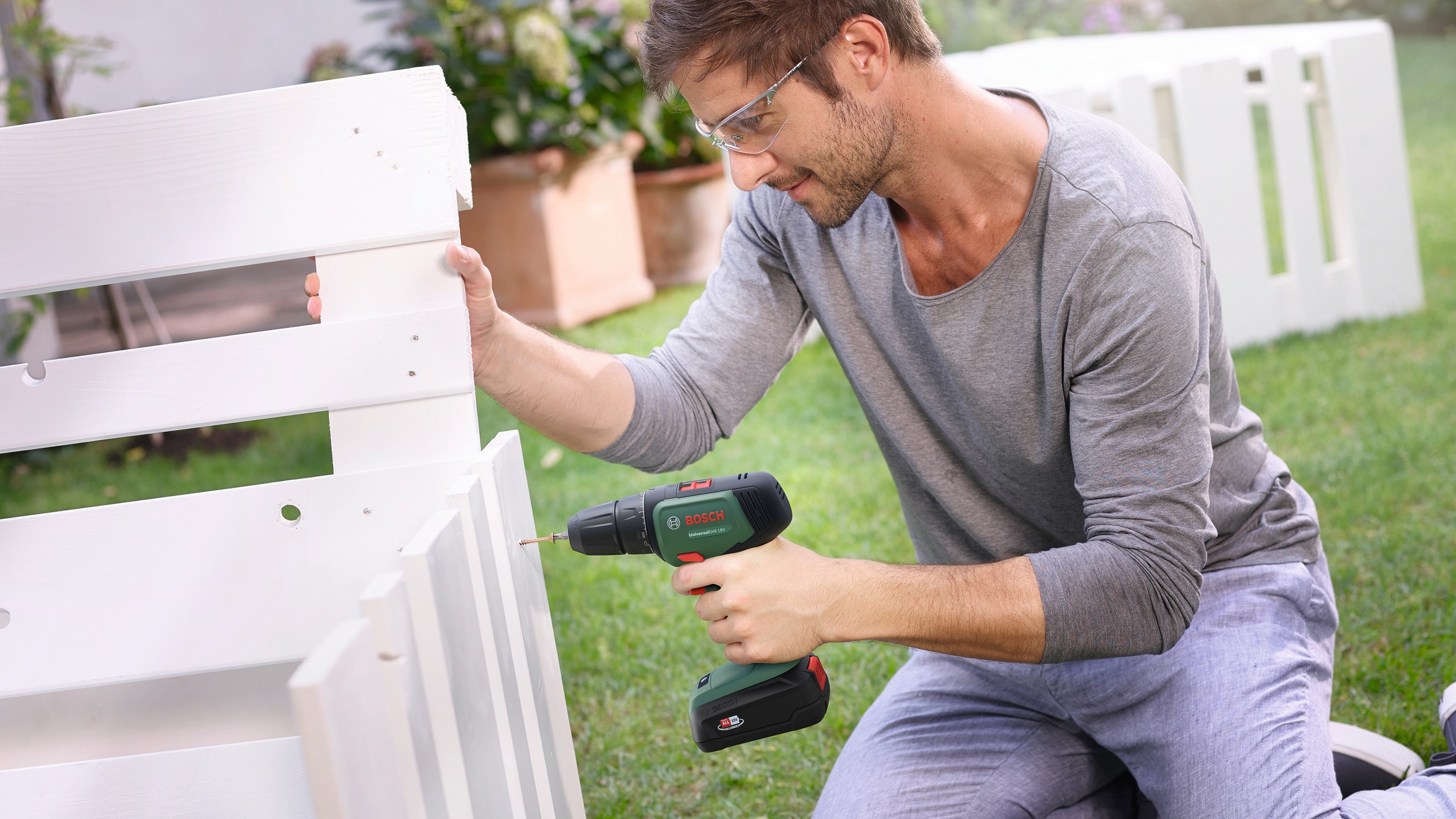 Bosch Home & Garden Akku-Schrauber »UniversalDrill 18V«, ohne Akku und Ladegerät