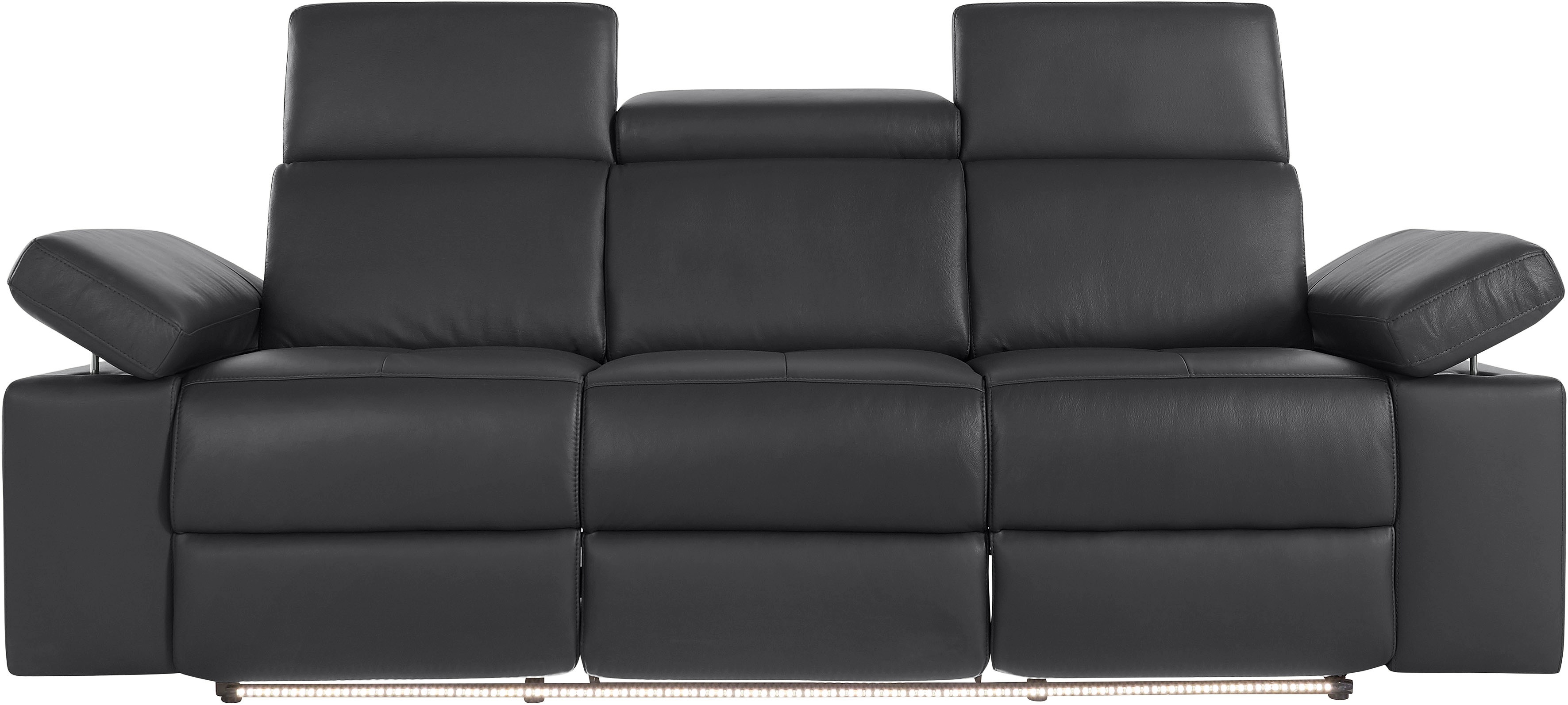 Thumbnail - Home affaire 3-Sitzer "Kilado" mit 2x Relaxfunktion, verstellbarer Armlehne, Kopfteilverstellung