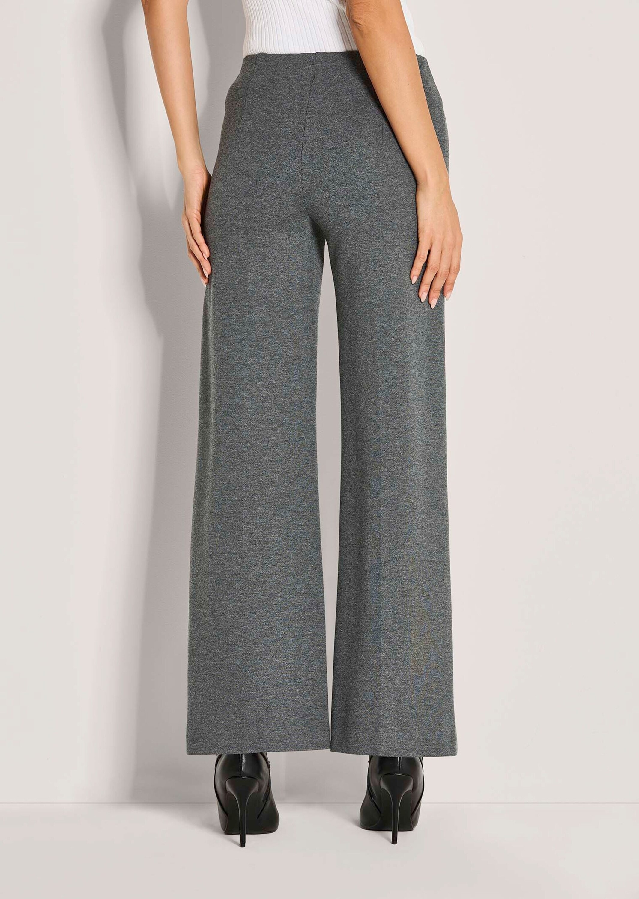 MADELEINE Jerseyhose »Jerseyhose Weite Jerseyhose mit Biesen«