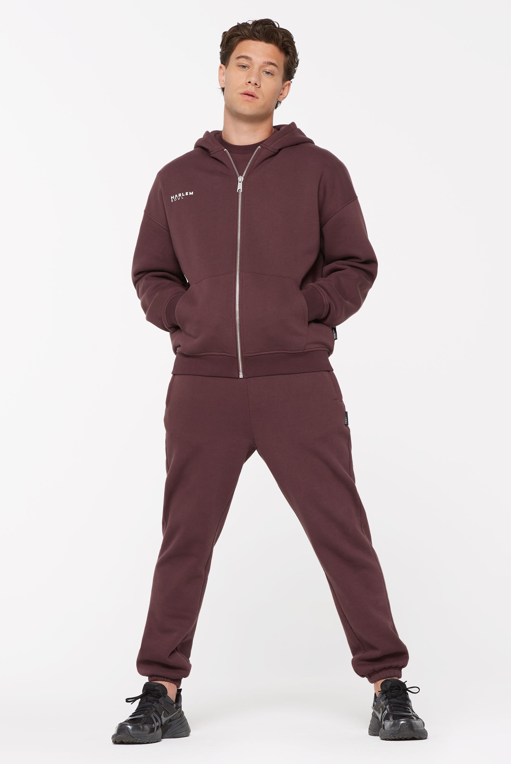 Harlem Soul Kapuzensweatjacke, mit weicher Innenseite