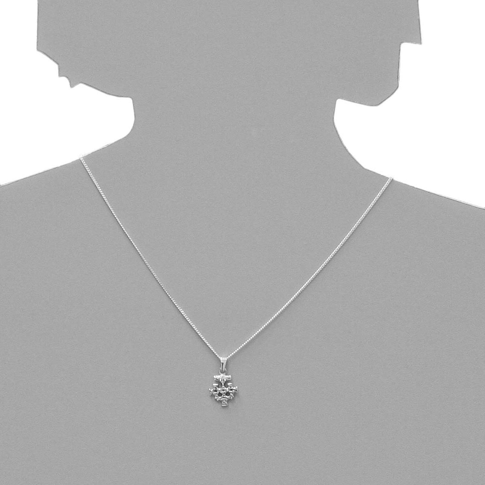 Kettenanhänger OSTSEE-SCHMUCK "- Hiddensee 15 x 13 mm - Silber 925/000 -" Gr. 23, silber (silber 925, silberfarben, weiß), Schmuckanhänger, Damen, Silber 925 (Sterlingsilber), Kettenanhänger 2