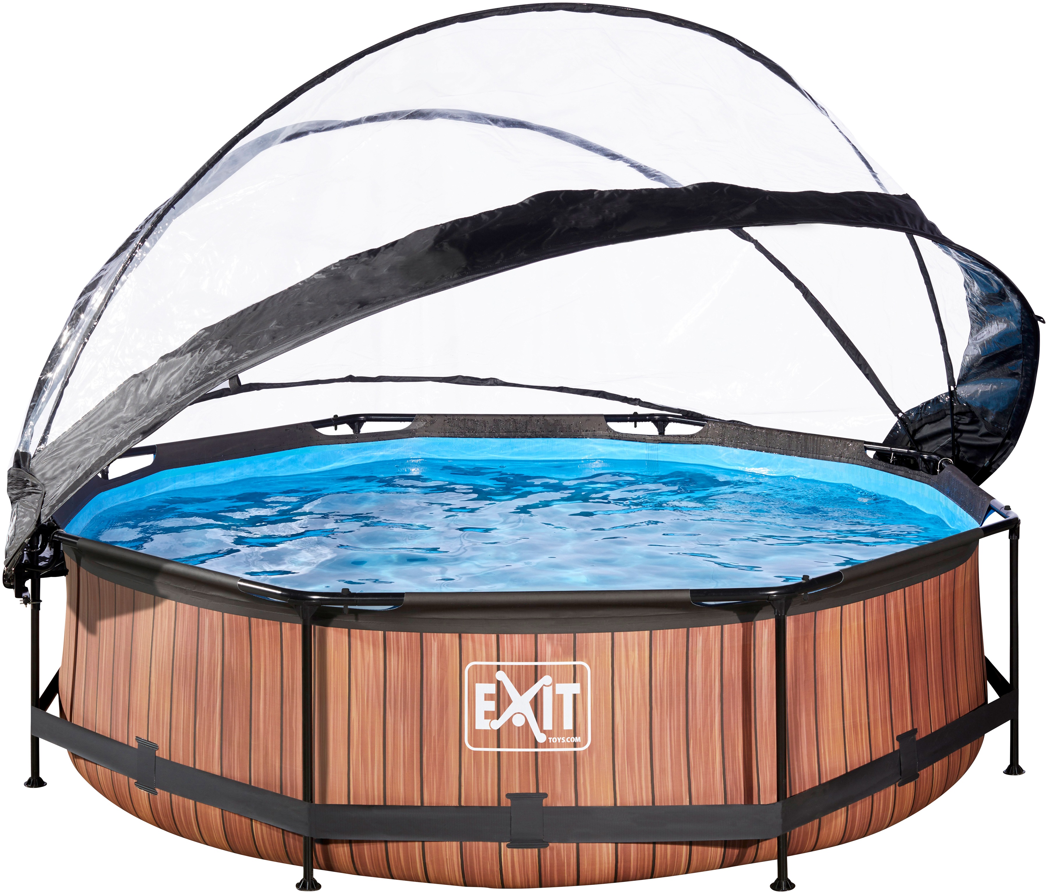 Thumbnail - EXIT Framepool "inkl. multifunktionaler Abdeckung" ØxH: 300x76 cm, mit Filterkartuschen-Pumpe und Abdeckung