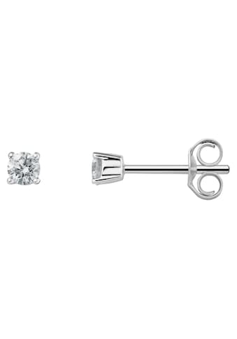 Paar Ohrstecker »0.20 ct Diamant Brillant Ohrringe Ohrstecker aus 750 Weißgold«