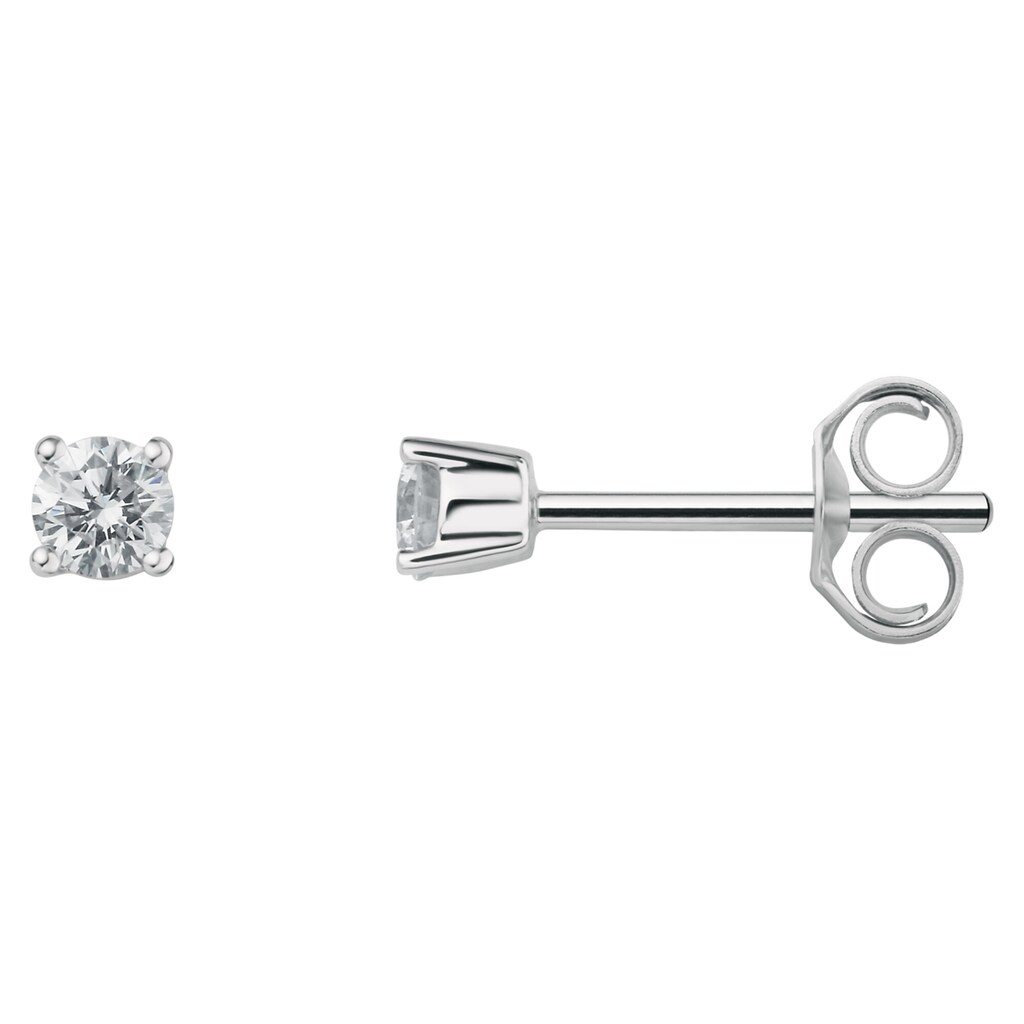 ONE ELEMENT Paar Ohrhänger »0.20 ct Diamant Brillant Ohrringe Ohrstecker aus 950 Platin«