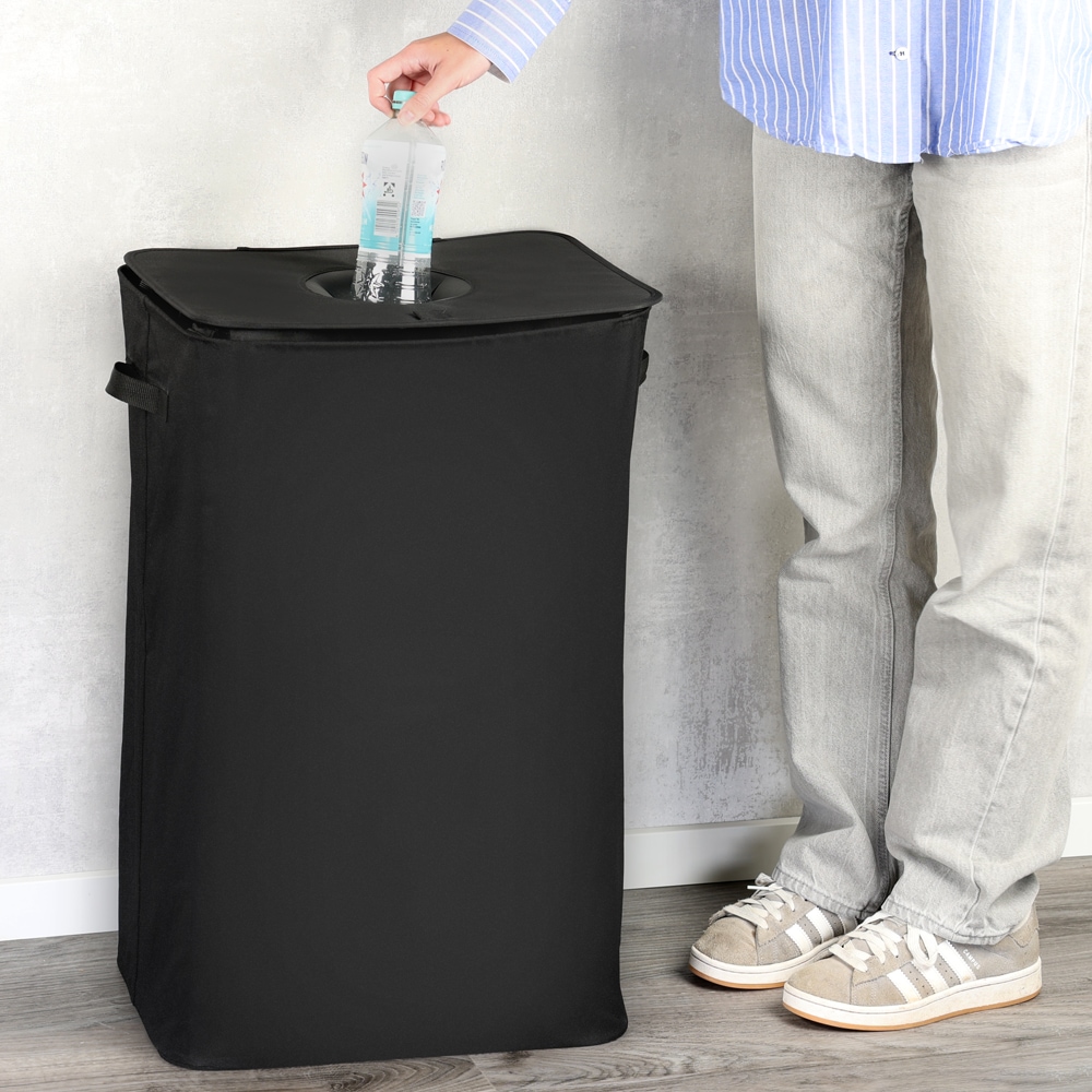 KESPER® Flaschensammler »Flaschenbox, schwarz« mit herausnehmbarer Innentasche, für 30x 1,5L Flaschen