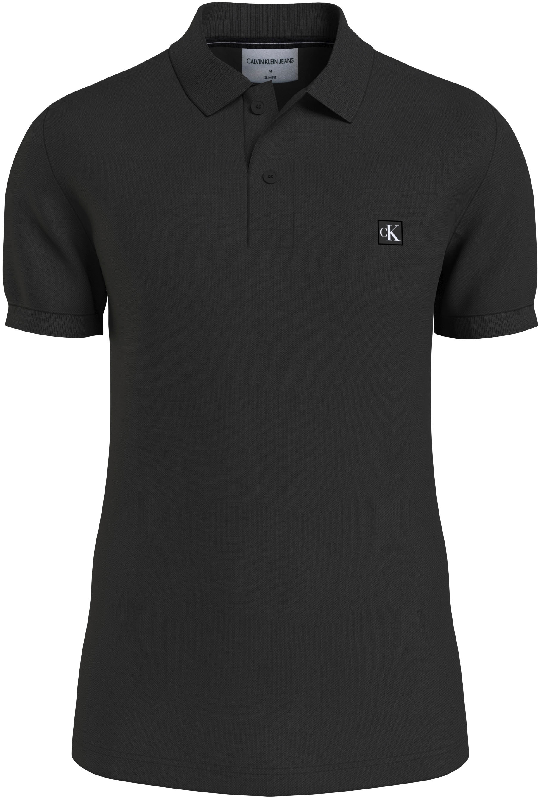 Calvin Klein Jeans Poloshirt "CK EMBRO BADGE SLIM POLO", mit Logopatch