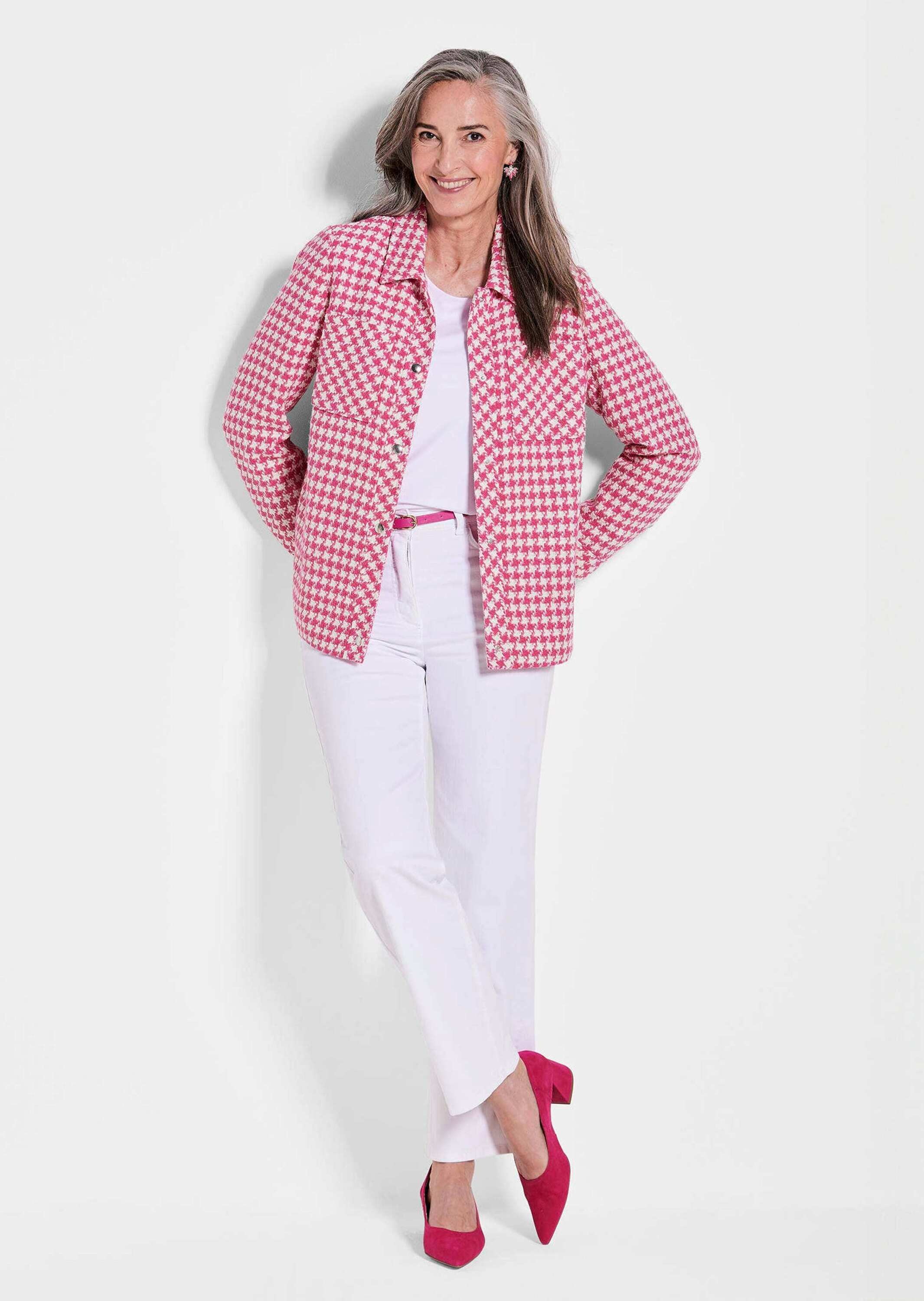GOLDNER Jackenblazer »Blazer mit Hahnentrittmuster«