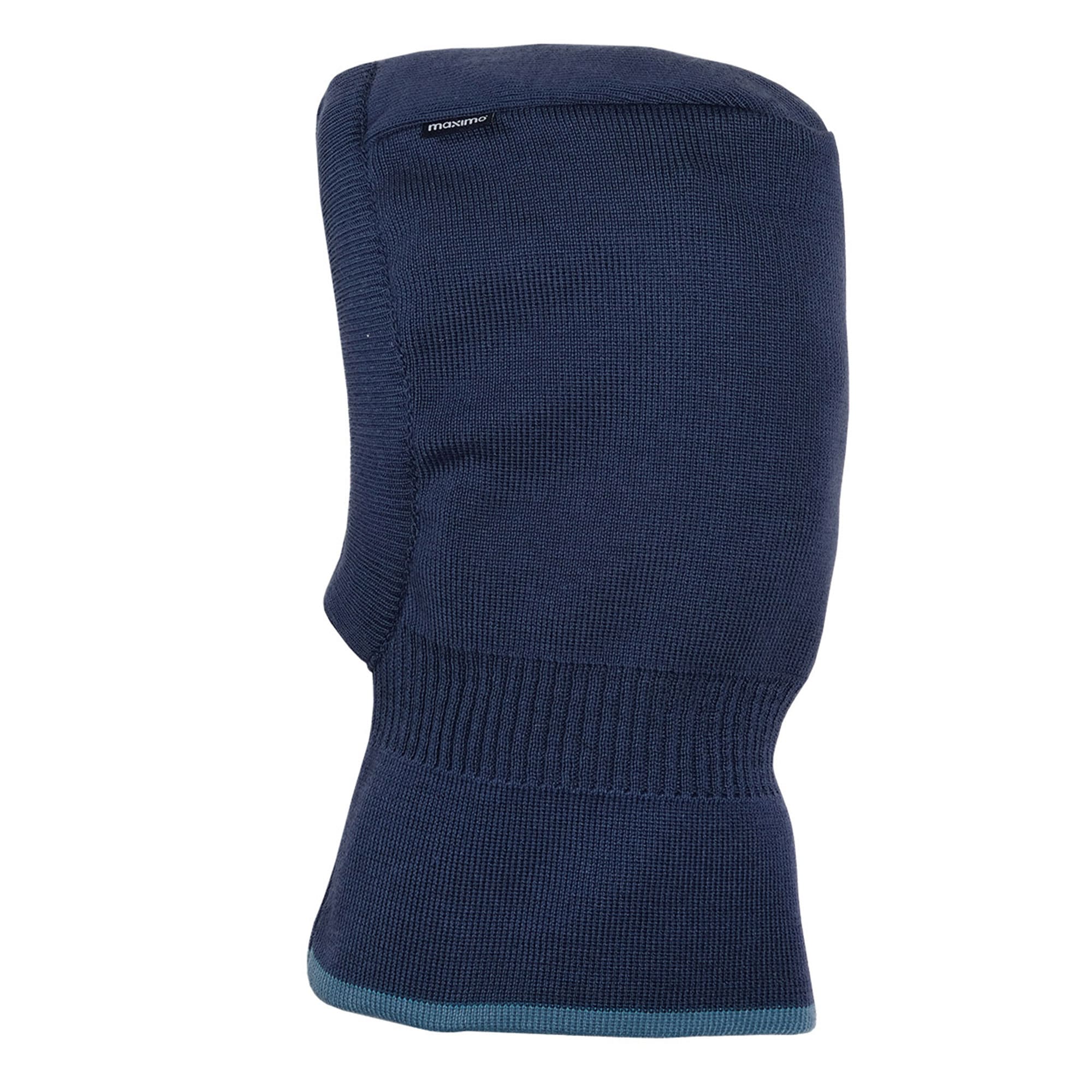 MAXIMO Jungen Schlupfmütze, blau, Gr. 47, mehrfarbig, meliert, Strick, Baumwolle, Mützen, Baumwolle, Wendemütze, doppelt gestrickt