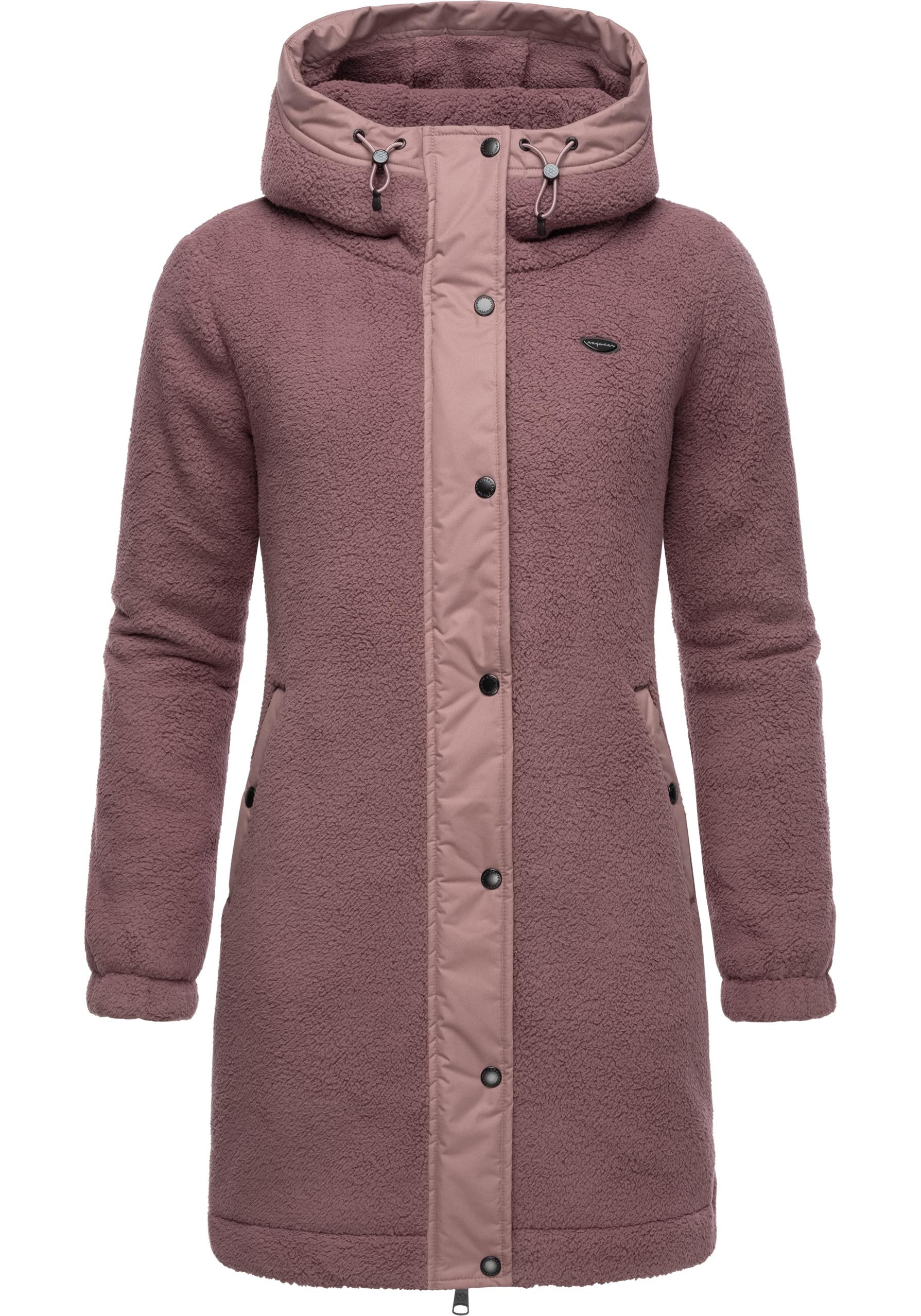 Ragwear Outdoorjacke "Cousy", mit Kapuze, flauschige Übergangsjacke mit Teddyfell und Kapuze