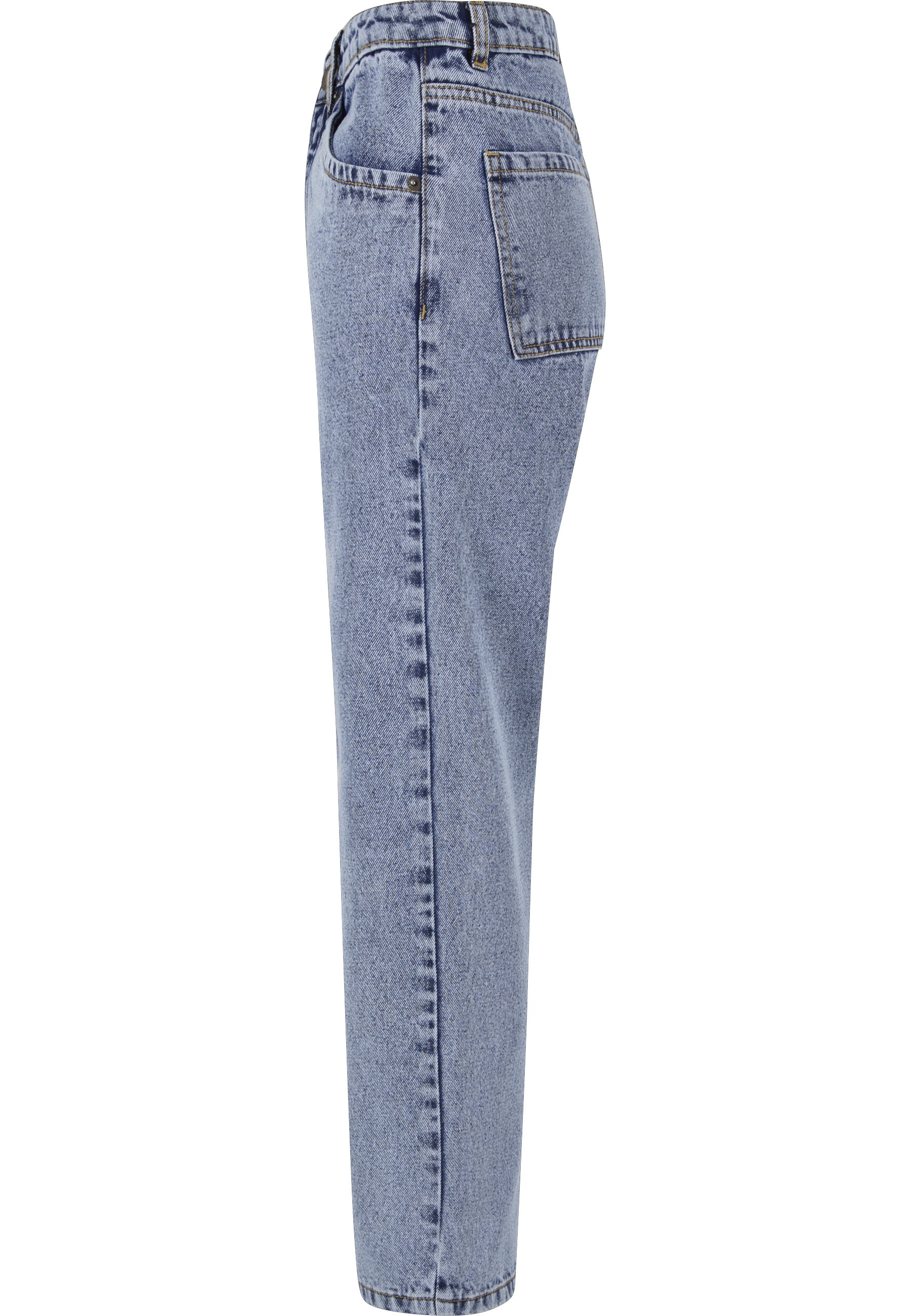 URBAN CLASSICS Bequeme Jeans »Urban Classics Damen Ladies Cropped Straight Leg Denim Pants«