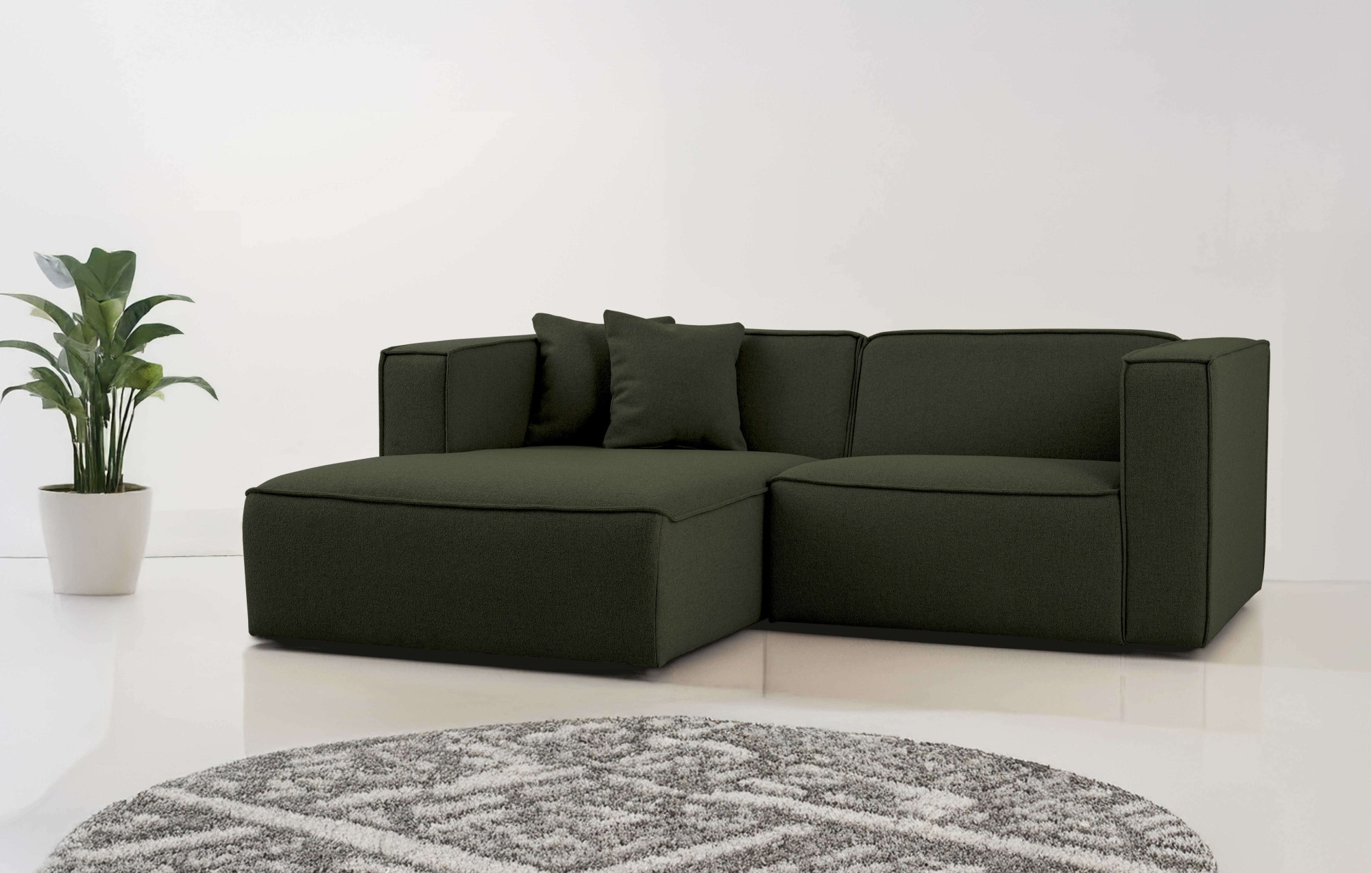 OTTO home Ecksofa "Tammie", Breite 222 cm, Webstoff fein, bodentief, mit We günstig online kaufen