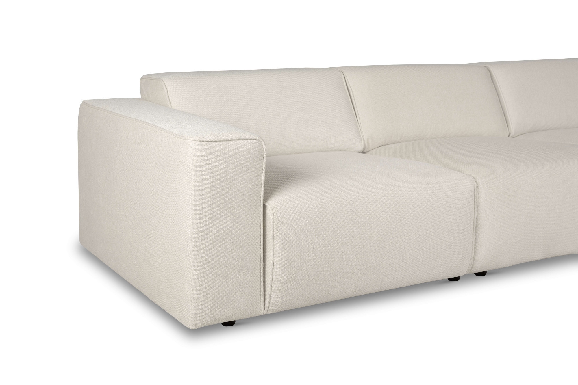 andas Ecksofa »Noord«, L-Form, mit Kedernaht, Breite 281 cm, Cord, Struktur, Webstoff
