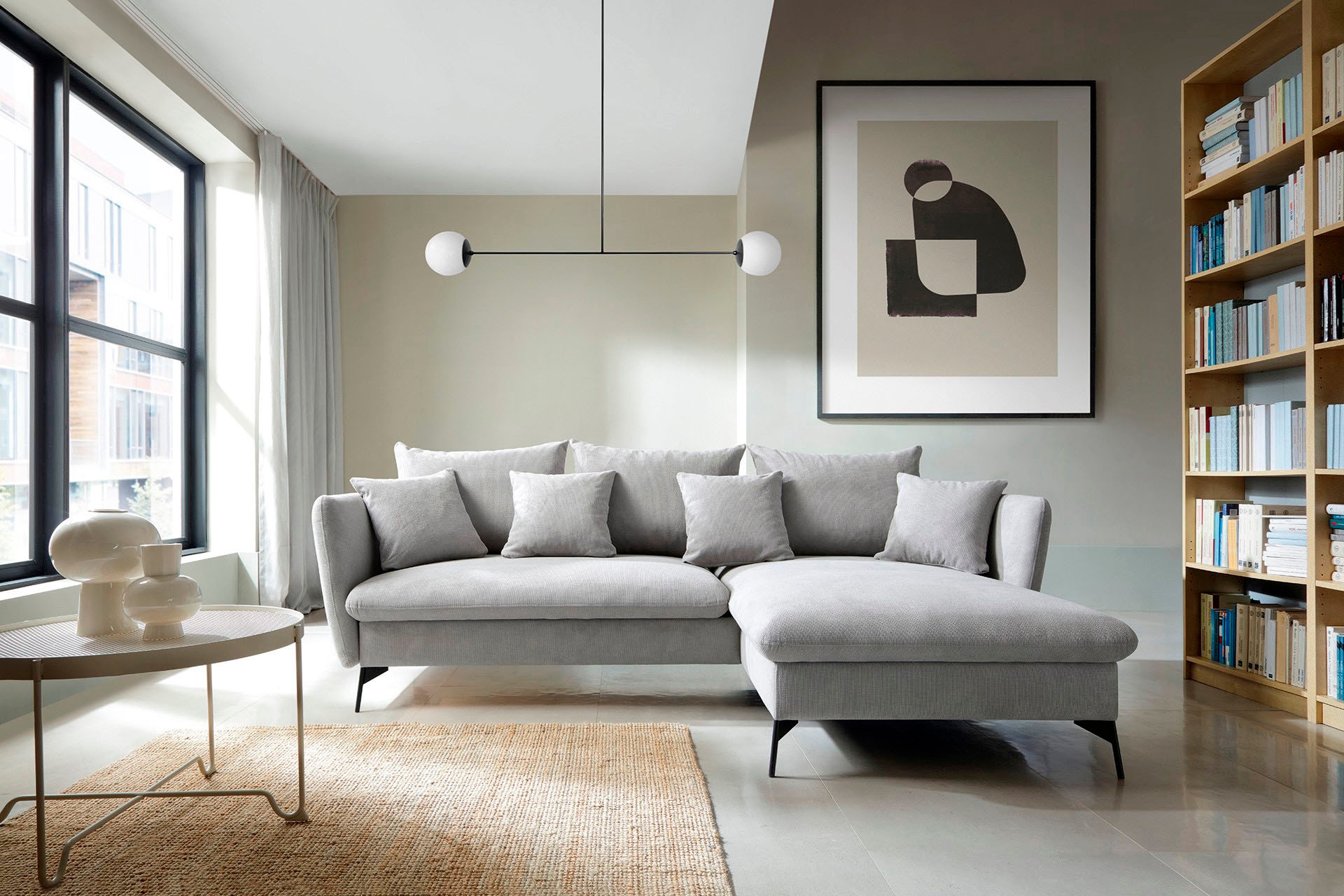 andas Ecksofa "LIVORNO,258 cm, L-Form,", Schlaffunktion u. Bettkasten (139/ günstig online kaufen