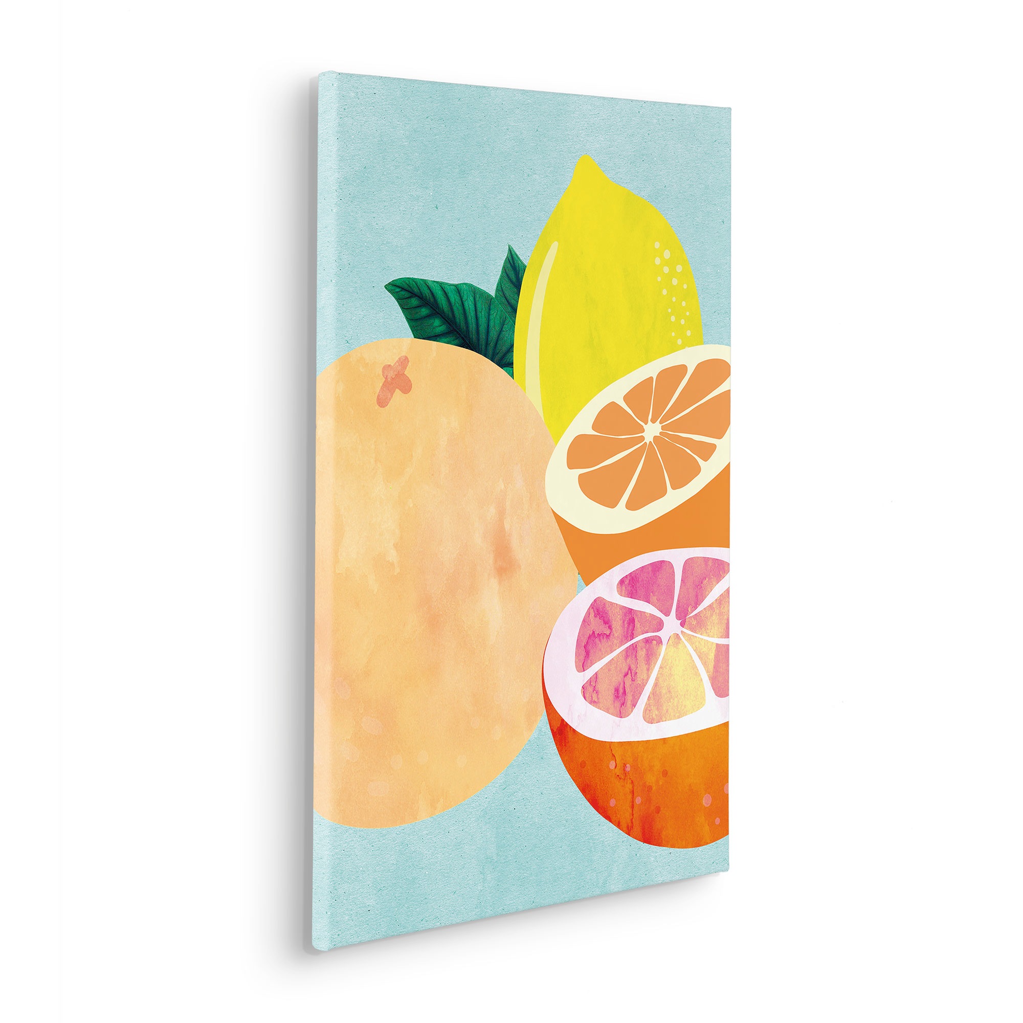 Komar Leinwandbild "Mint and Lemonade - Größe 40 x 60 cm" Natur 1 Stk. tlg. günstig online kaufen