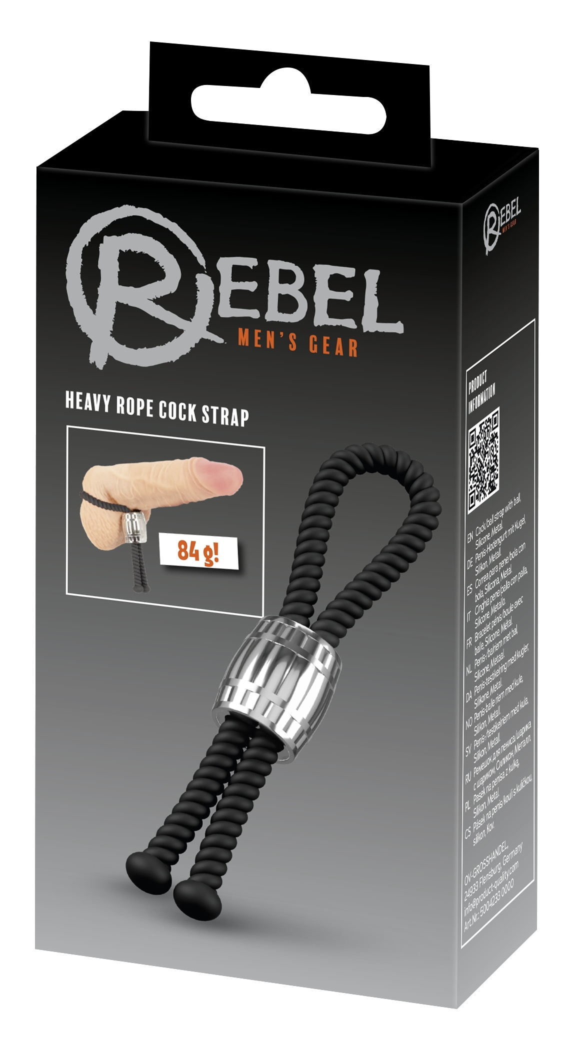 REBEL Penisring »Penisschlaufe Heavy Rope Cock Strap«