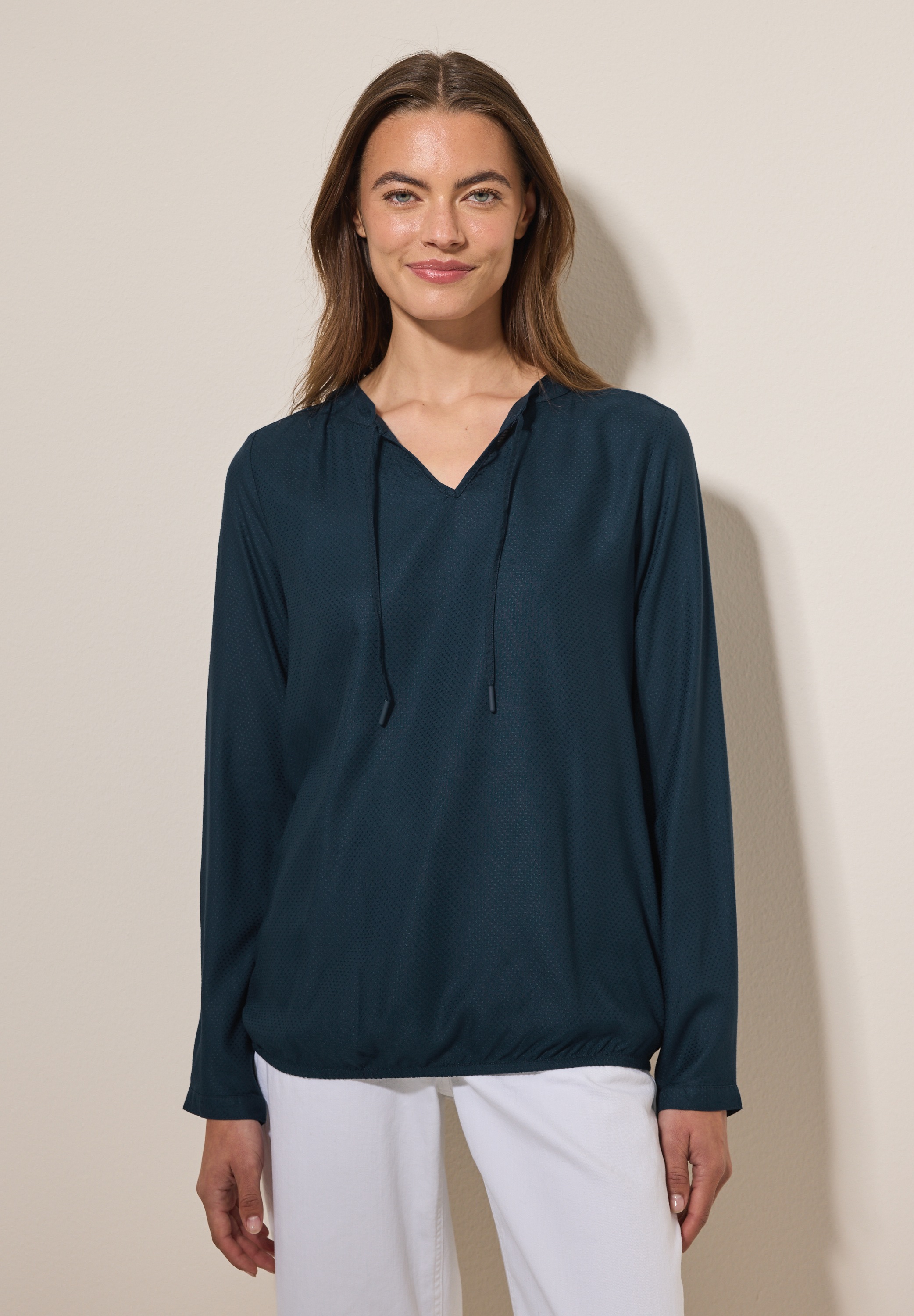 Cecil Langarmbluse aus softer Viskose günstig online kaufen