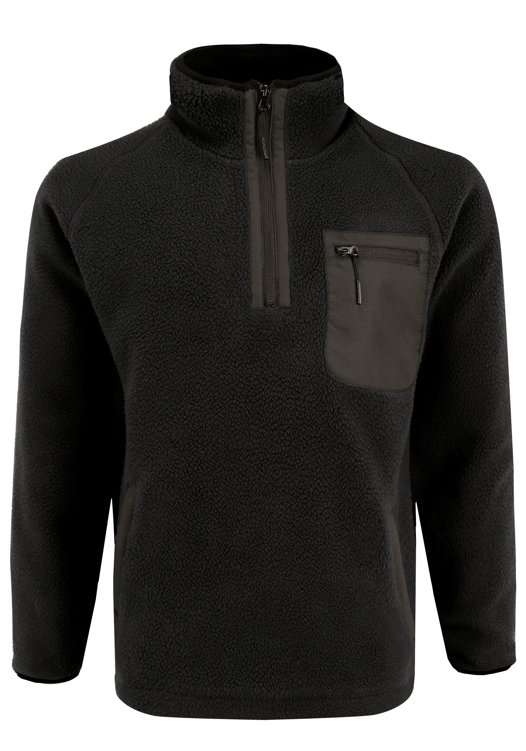 Indicode Strickfleece-Pullover "Fleecejacke IDTrout" günstig online kaufen