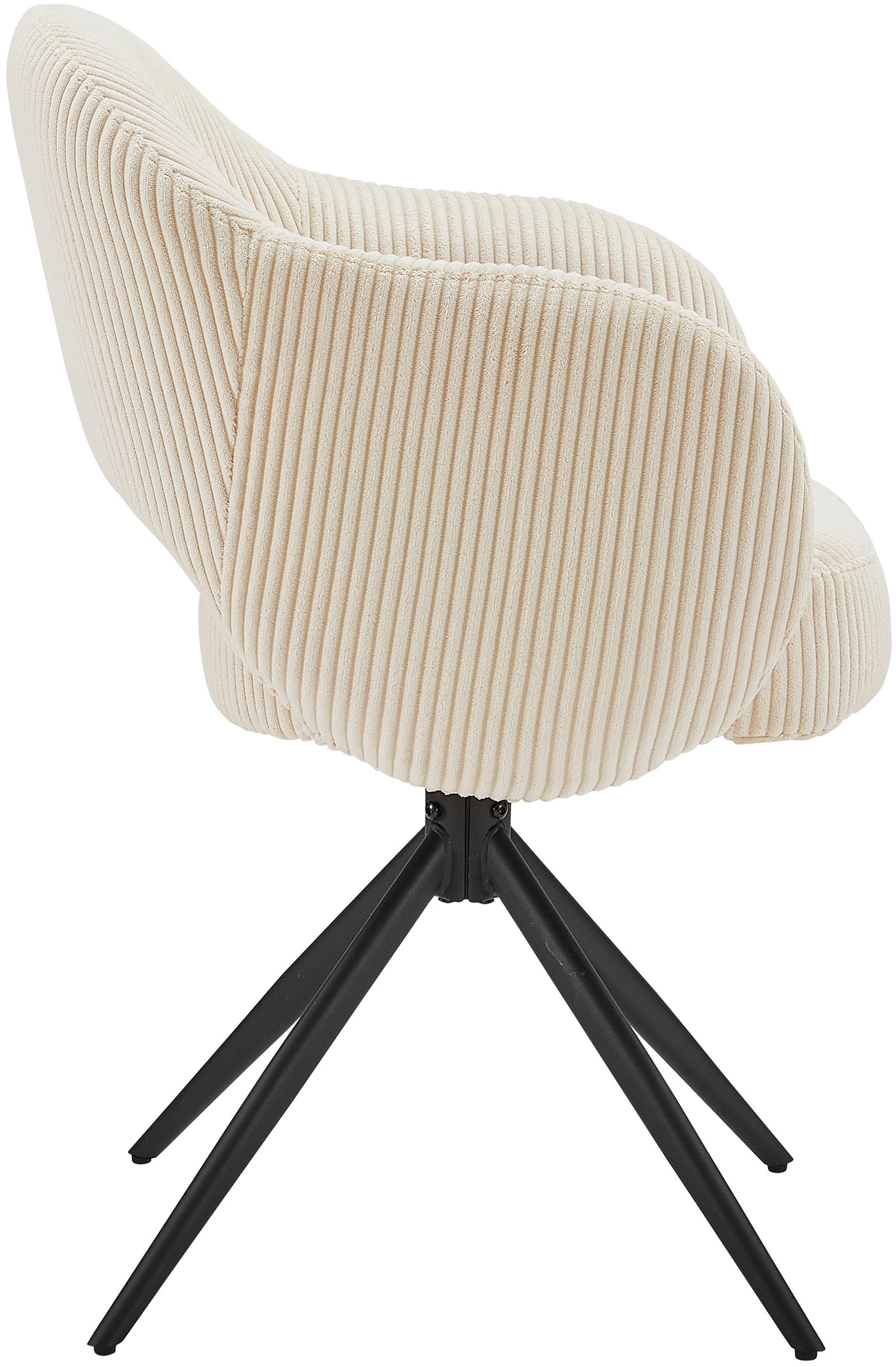SalesFever Armlehnstuhl, 1 St., Cord, mit 360° Drehfunktion