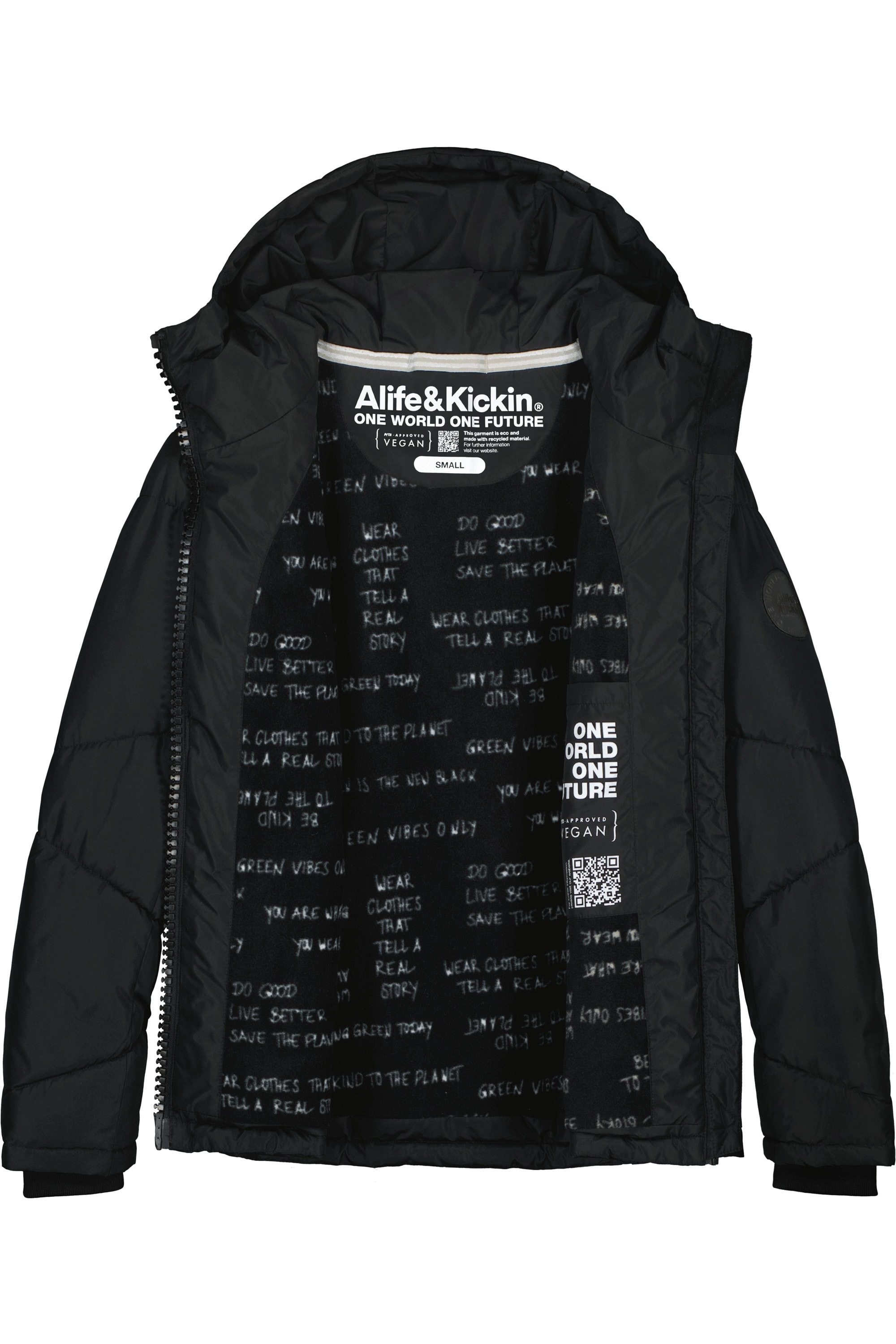 Alife & Kickin Winterjacke »Damen KasandraAK A«, Kurze warme Jacke mit gefütterter Kapuze, in schmaler Passform