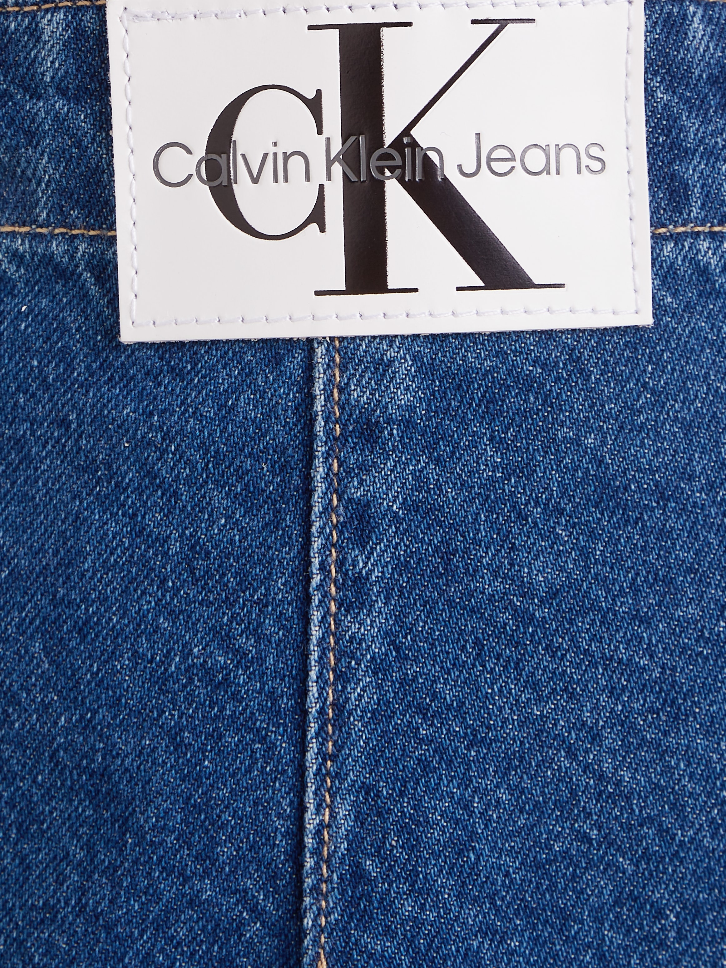 Calvin Klein Jeans A-Linien-Rock »MR A LINE DARTED MINI SKIRT«, mit Logomarkenlabel