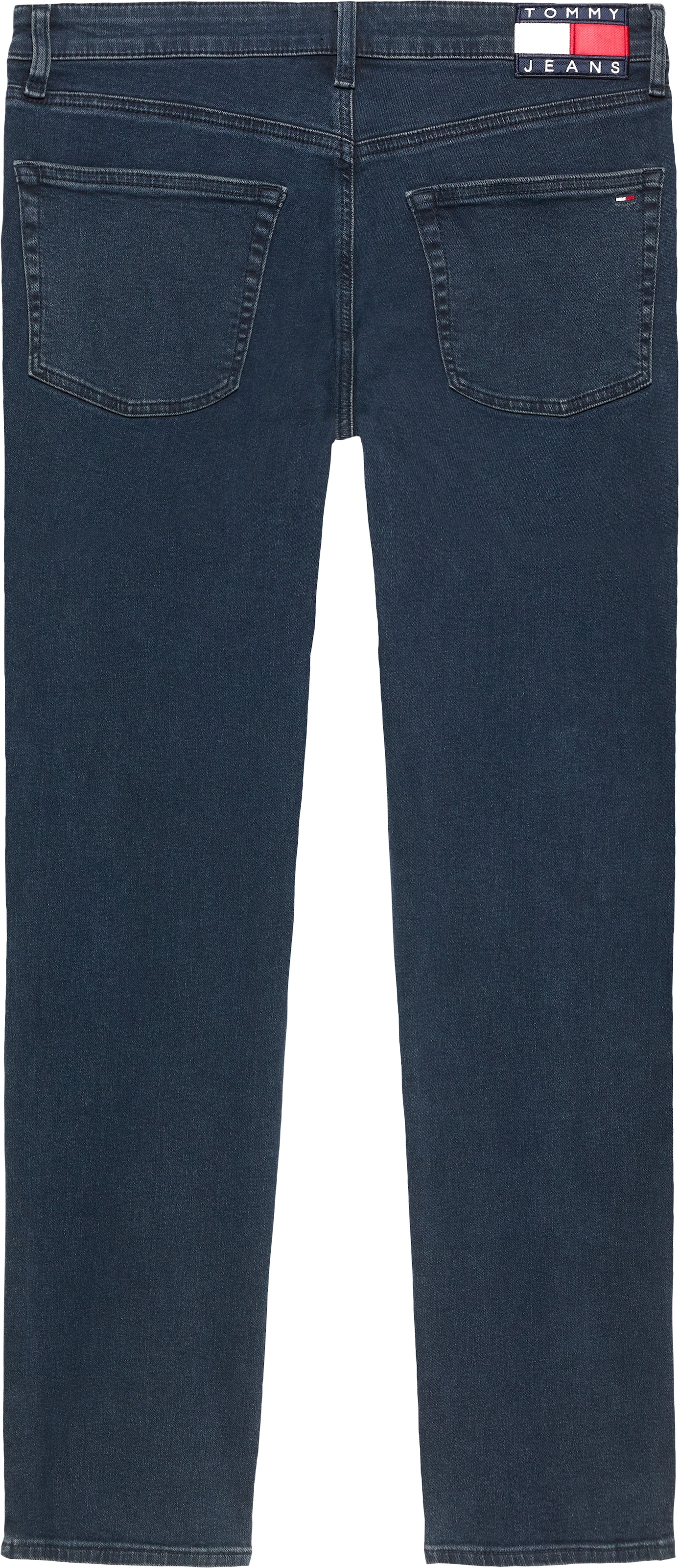Tommy Jeans Gerade Jeans »SCANTON SLIM BI0234«, Mit Markenlabel aus Leder hinten