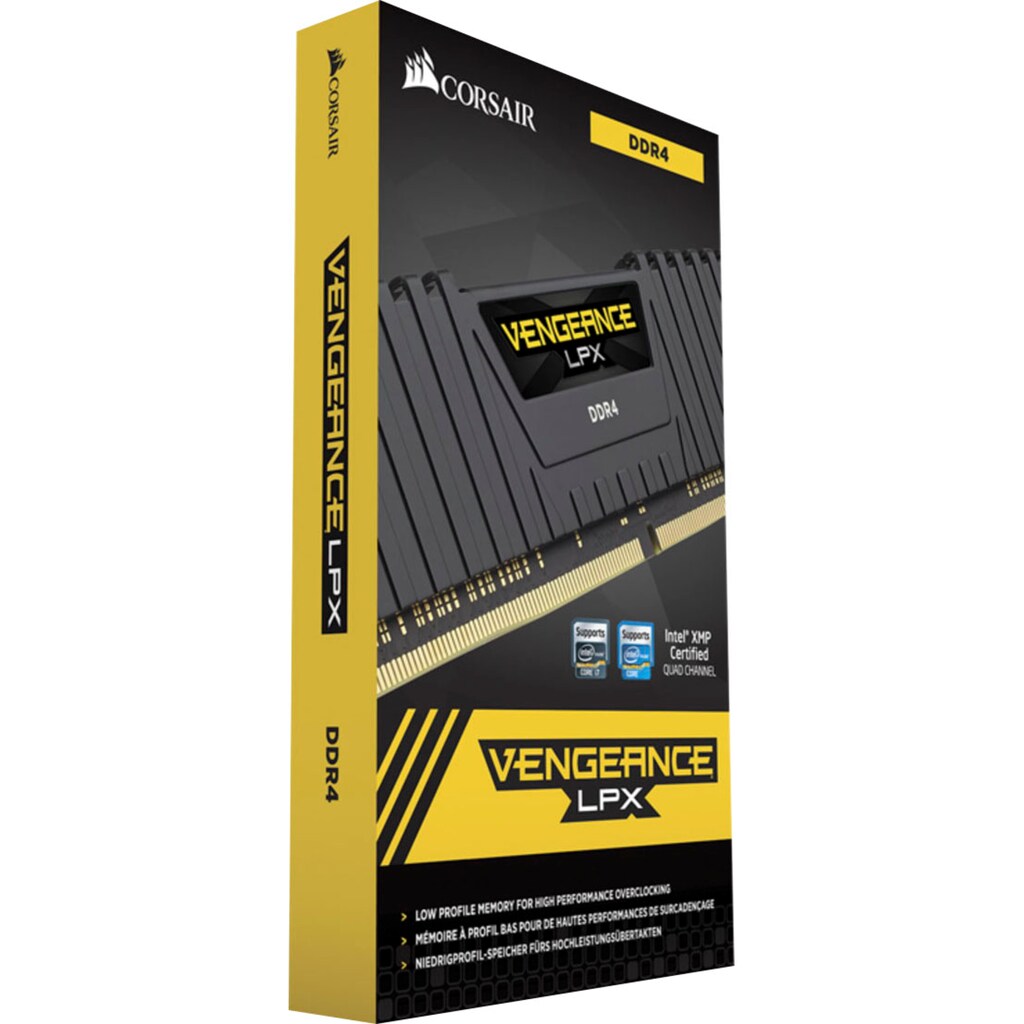 Corsair PC-Arbeitsspeicher »VENGEANCE® LPX 64 GB (4 x 16 GB) DDR4 DRAM 3200 MHz C16«
