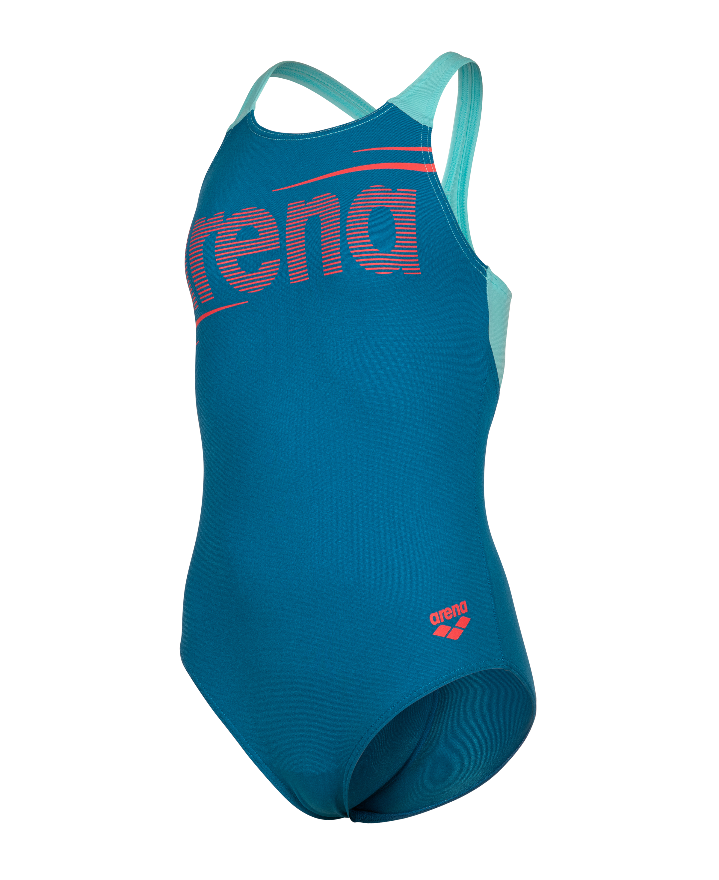 Arena Badeanzug "G ARENA BOLD SWIMSUIT V BACK" hohe Chlorbeständigkeit, schnelltrocknendes Material, UV-Schutz UPF50+